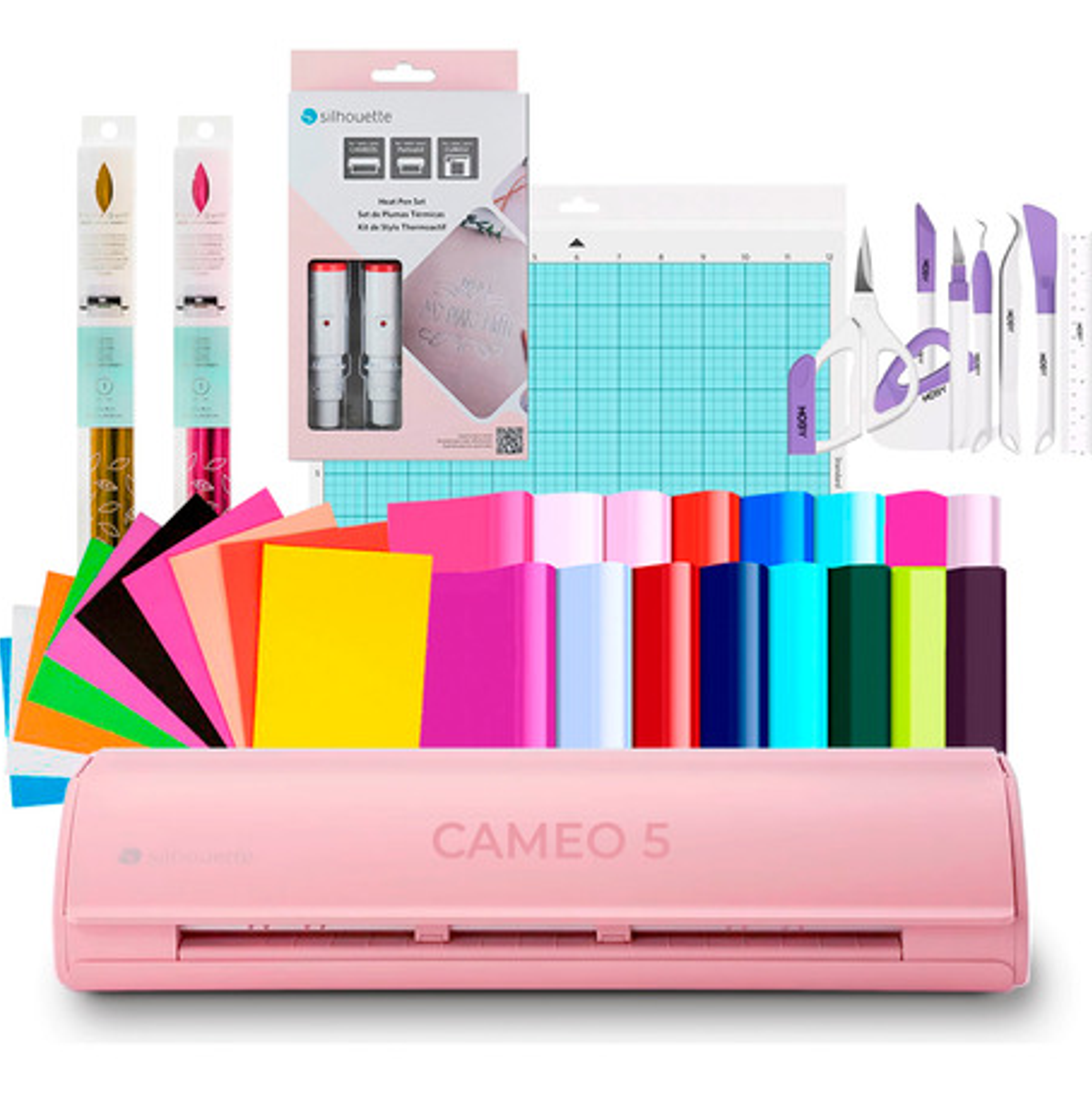 Kit Silhouette Cameo 5 Vinilos + Papeleria Y Kit Foil  Z92 1