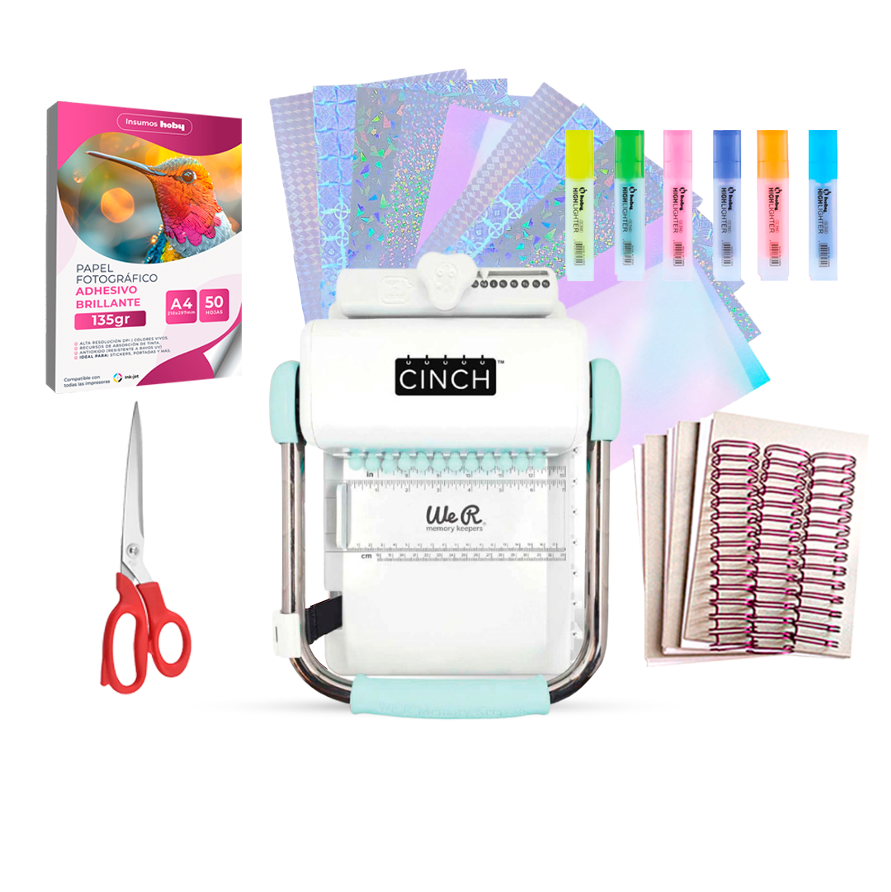 Encuadernadora Cinch Con Insumos Para Emprender Ch98 1