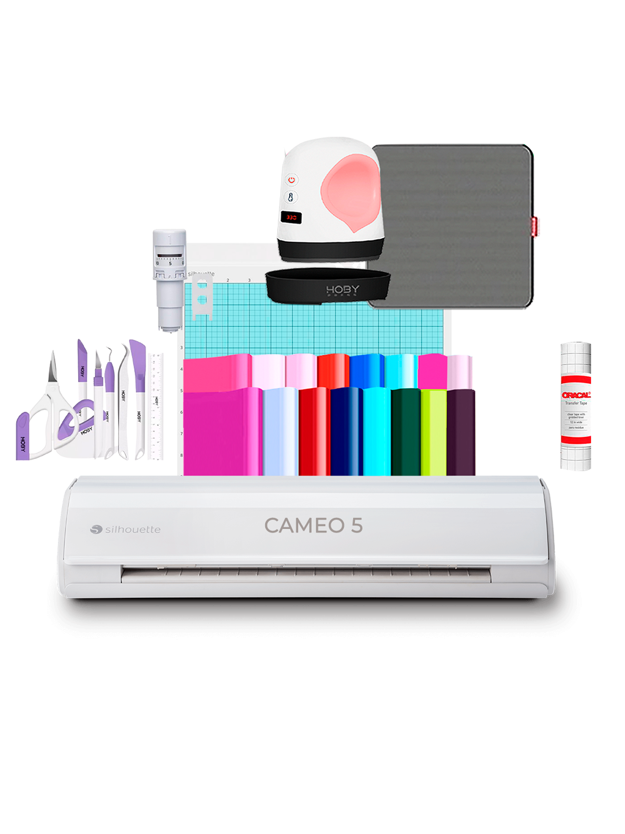 Kit Silhouette Cameo 5 Vinilos + Mini Hoby Press P815 1