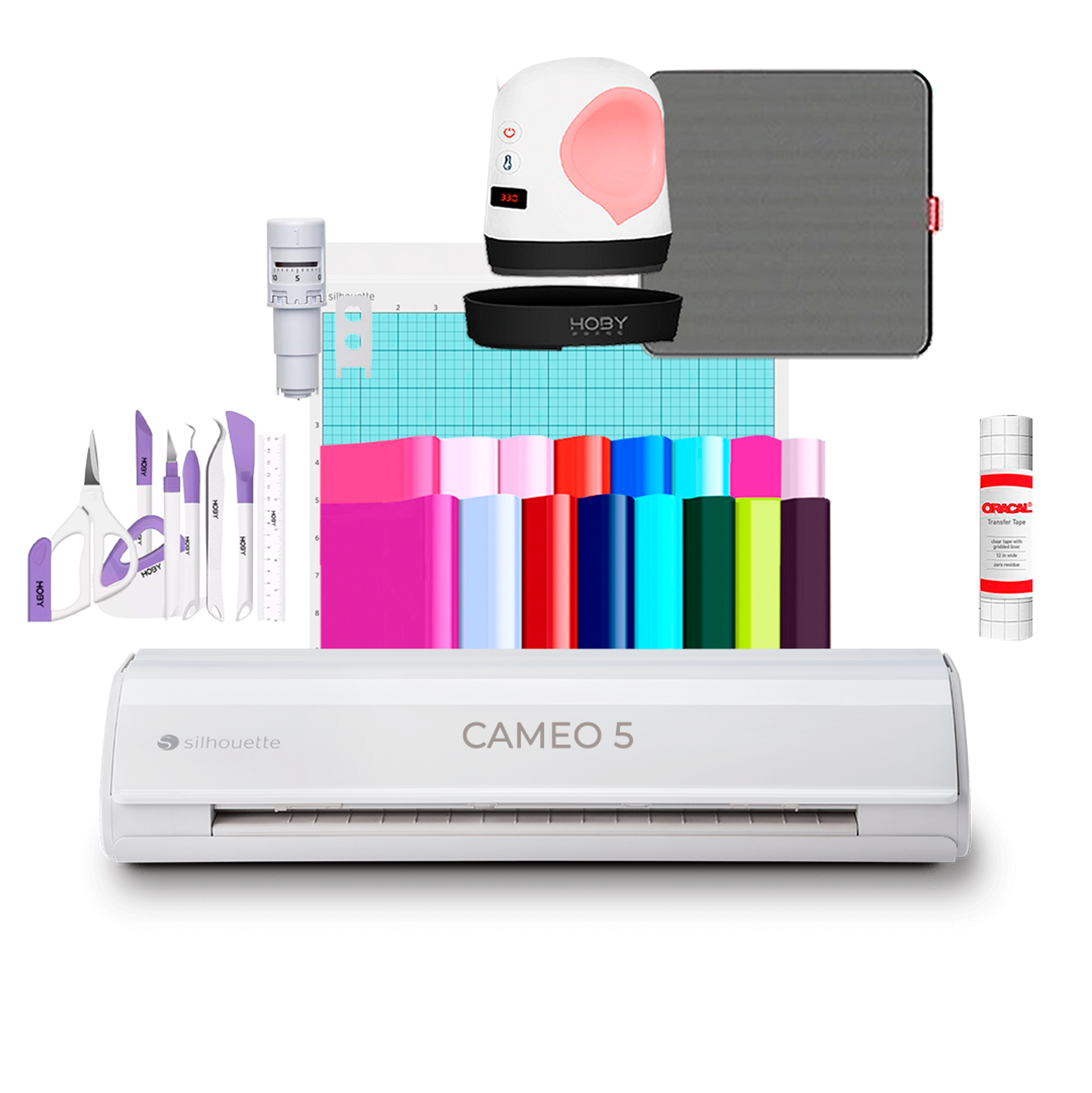 Kit Silhouette Cameo 5 Vinilos + Mini Hoby Press P815 1