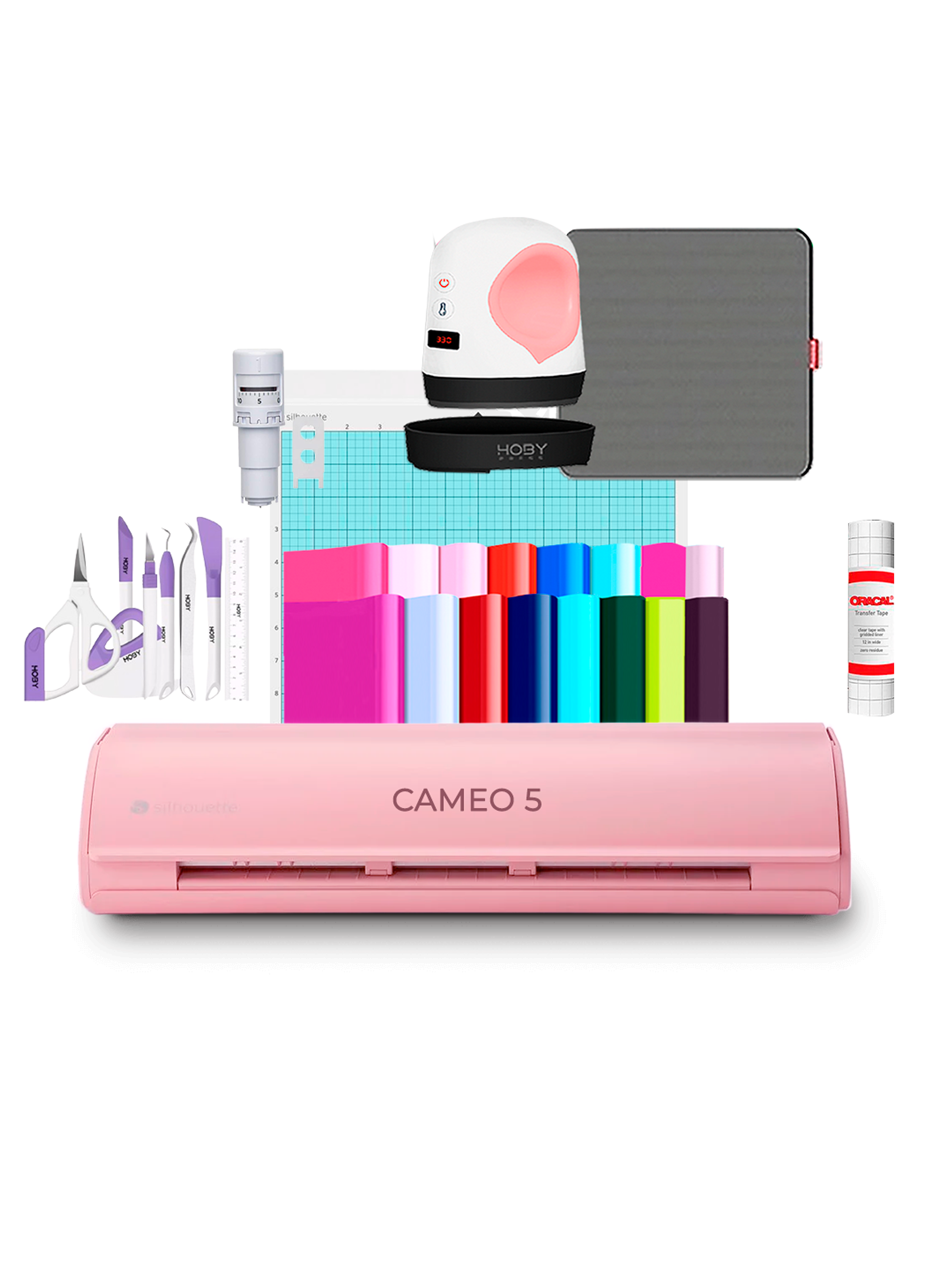 Kit Silhouette Cameo 5 Vinilos + Mini Hoby Press P815 2