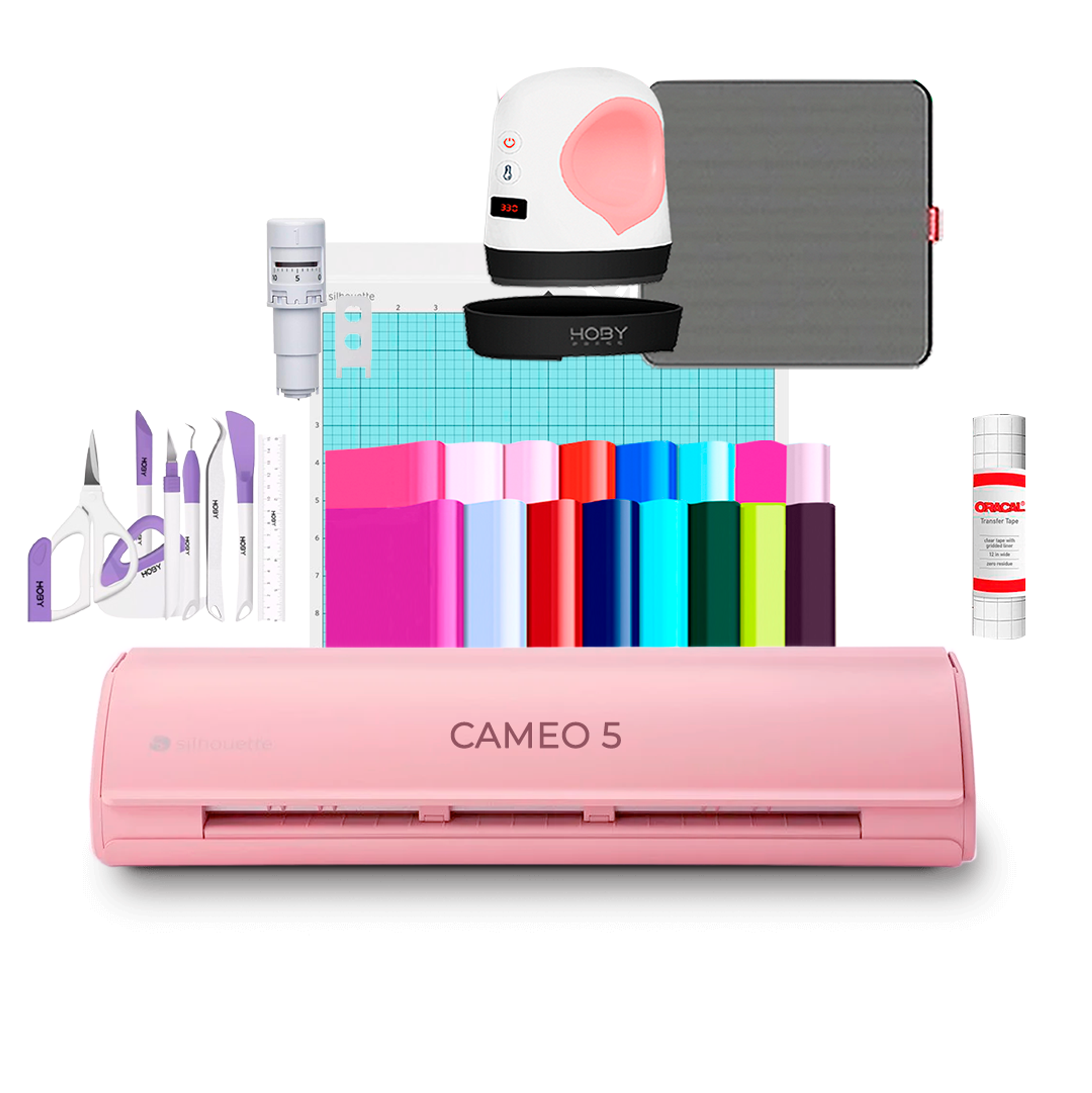 Kit Silhouette Cameo 5 Vinilos + Mini Hoby Press P815 2