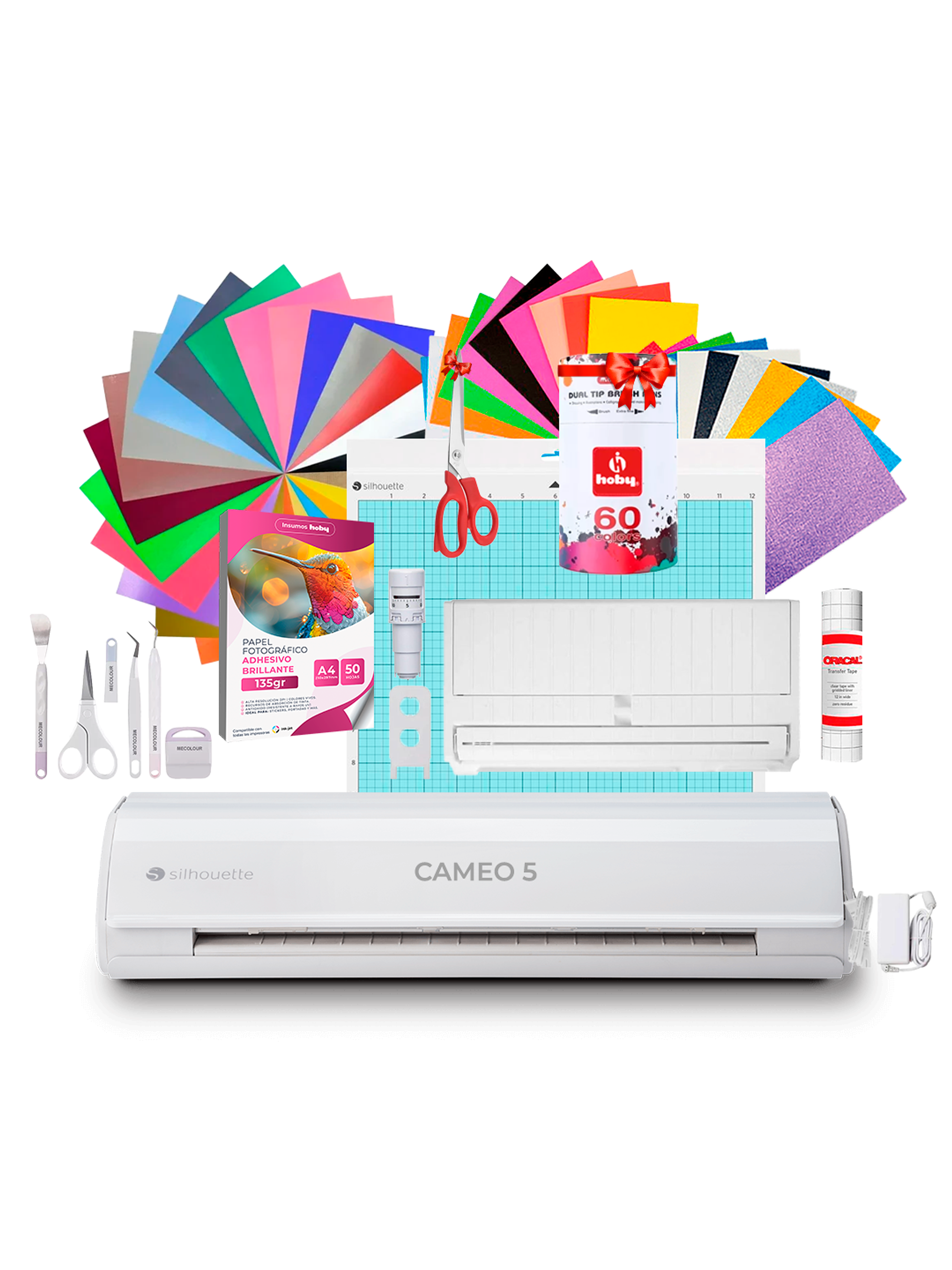 Kit Silhouette Cameo 5 + Full Insumos Y Regalos Ag10 1