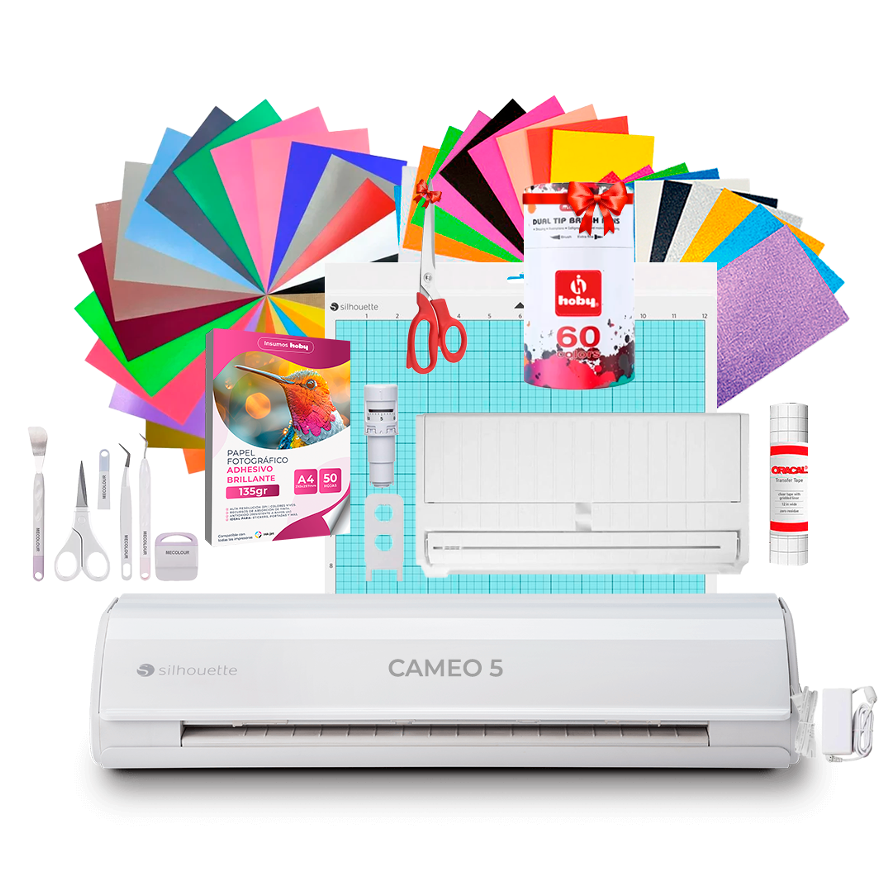 Kit Silhouette Cameo 5 + Full Insumos Y Regalos Ag10 1
