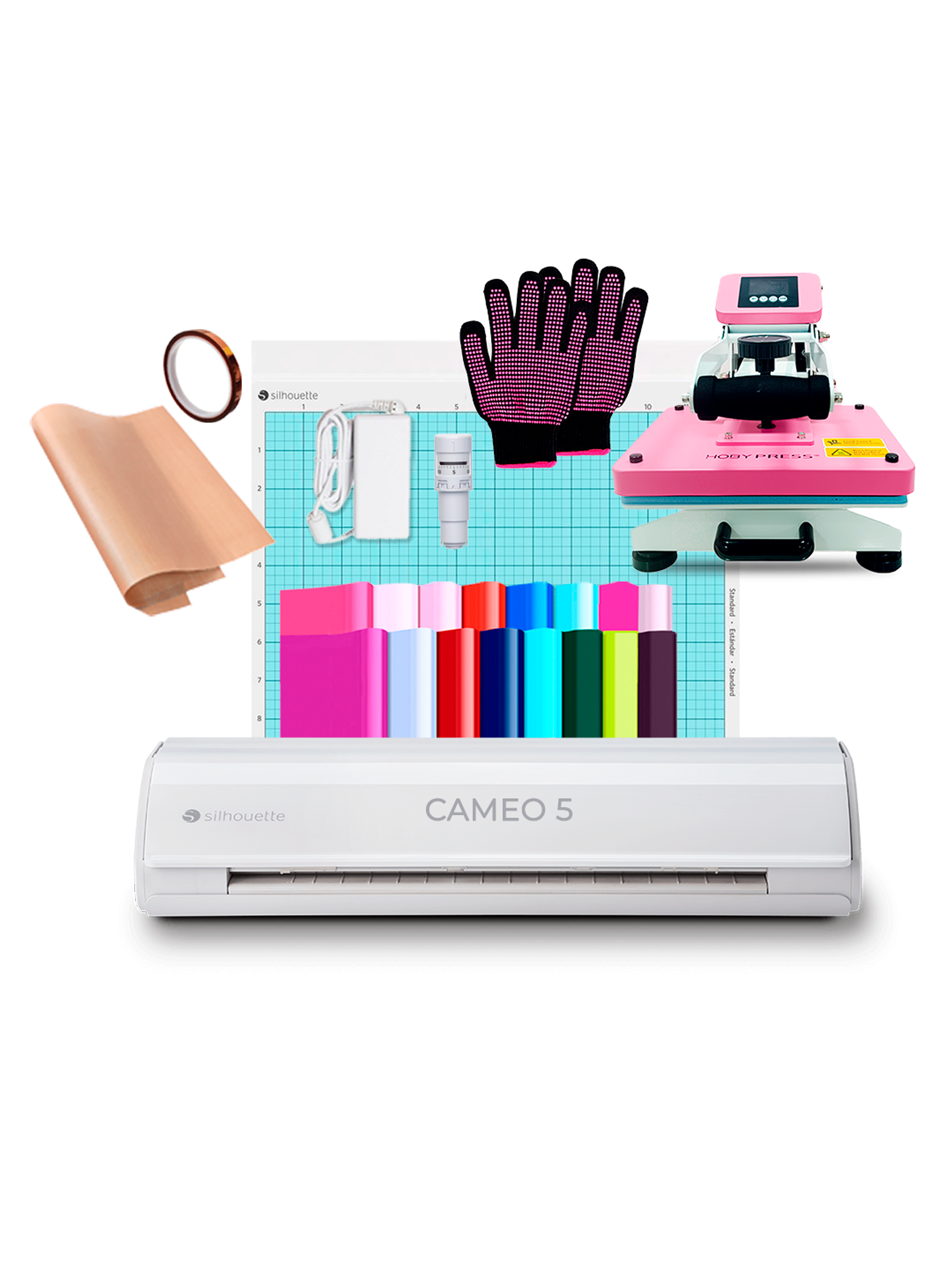 Kit Cameo 5 Blanca + Hoby Press 23x30cm E Insumos Z38 1