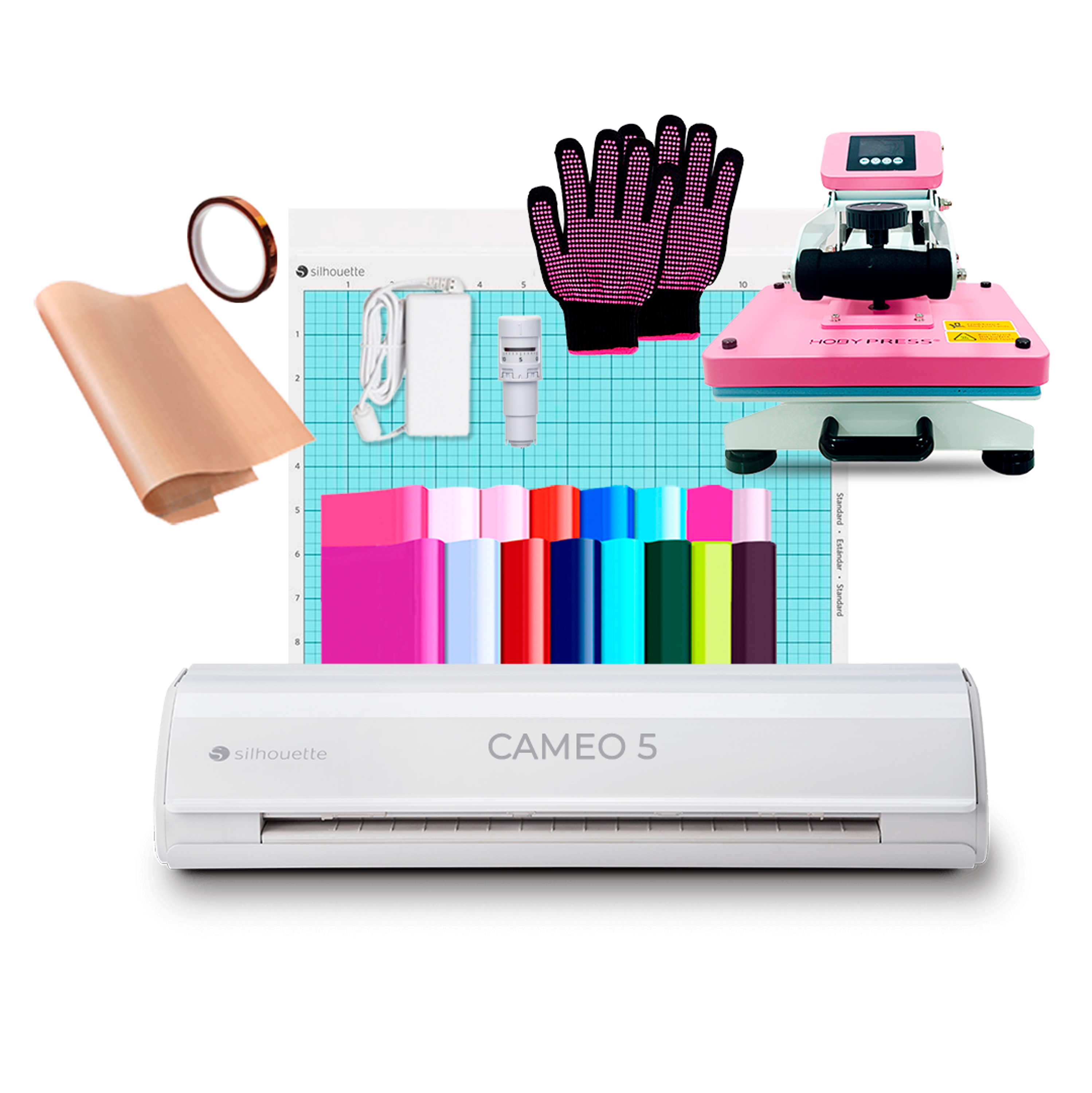 Kit Cameo 5 Blanca + Hoby Press 23x30cm E Insumos Z38 1