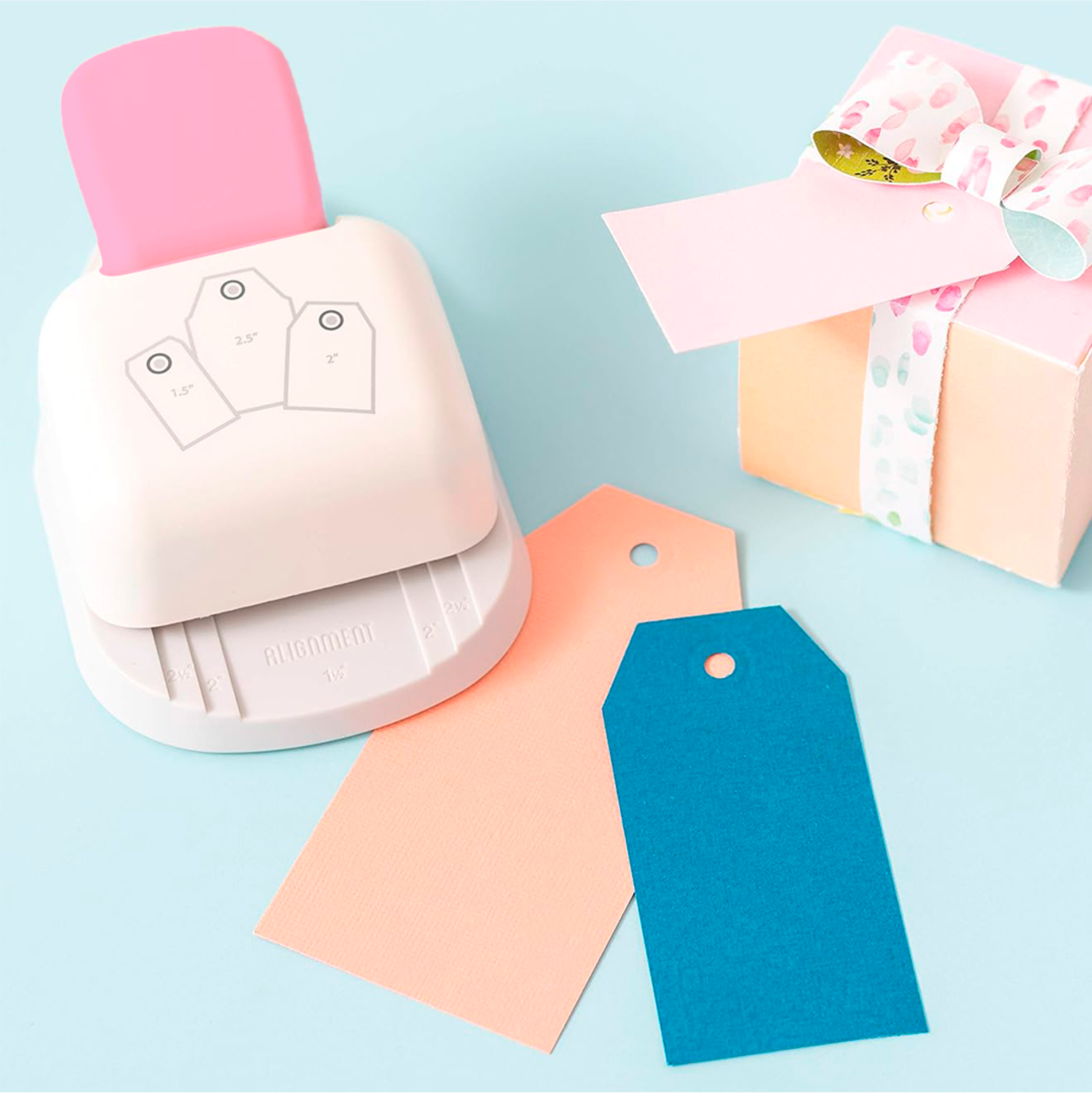 Perforadora Tags O Etiquetas 3 Tamaños Hoby 16