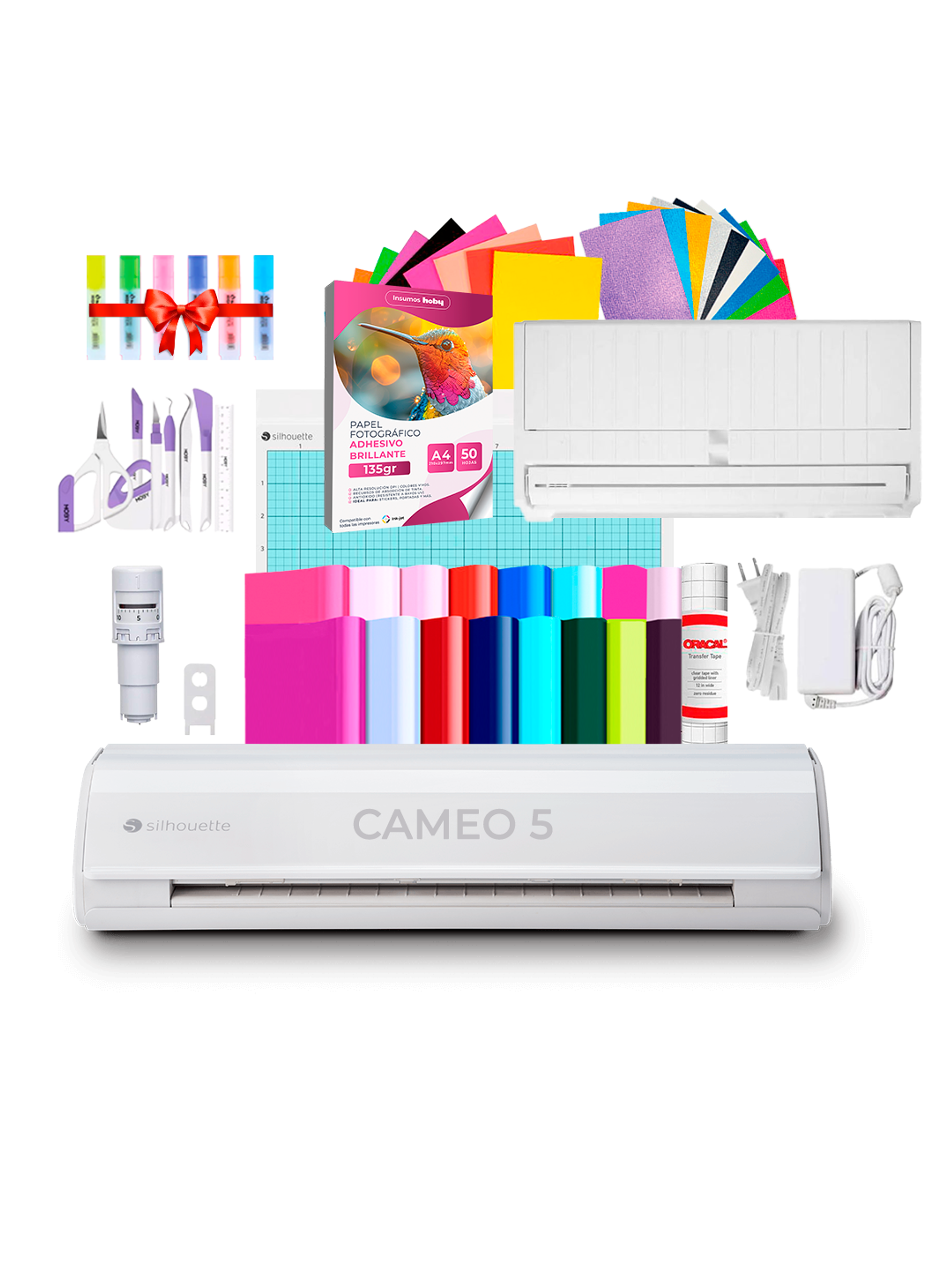 Plotter De Corte Silhouette Cameo 5 Blanca Kit Inicial M01 1