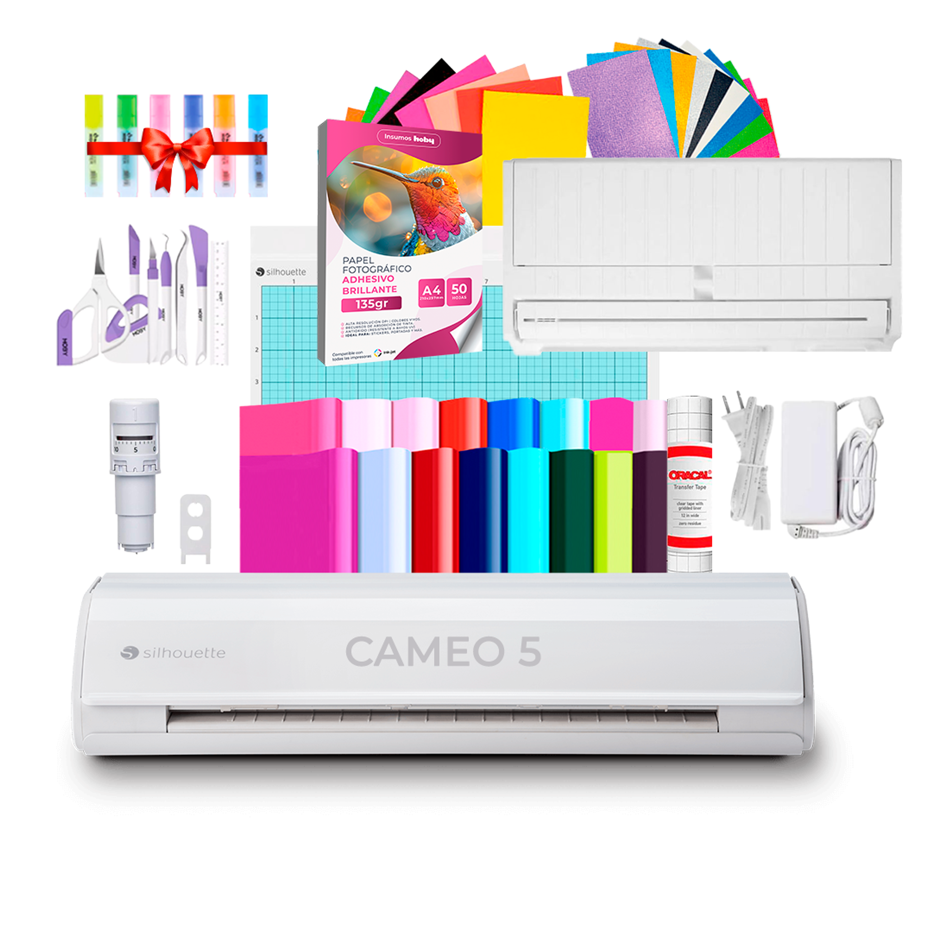 Plotter De Corte Silhouette Cameo 5 Blanca Kit Inicial M01 1