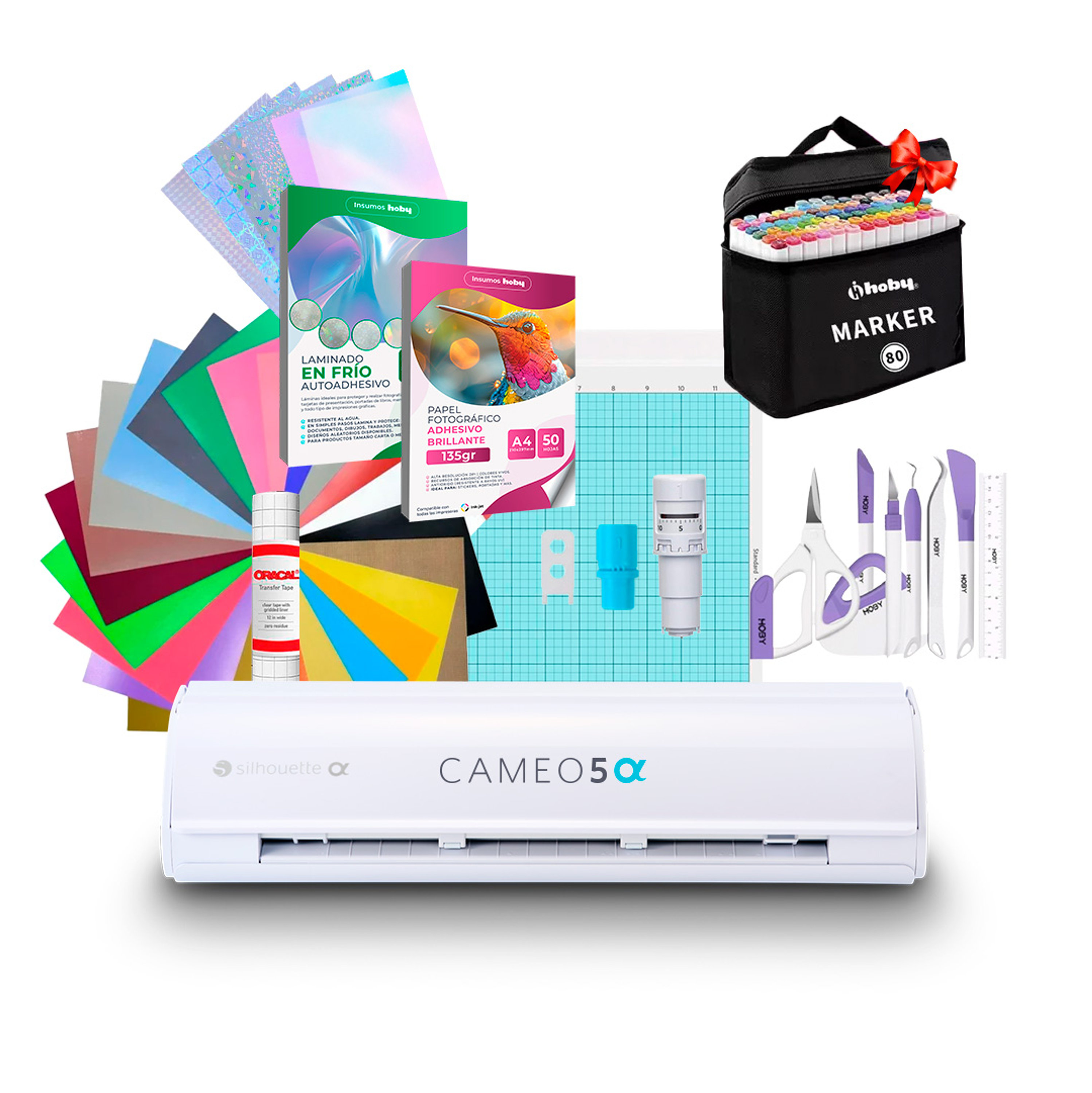 Kit Silhouette Cameo 5 Alfa + Laminado / Kit Stickers AB07 / Despacho a partir del 2 de diciembre 1