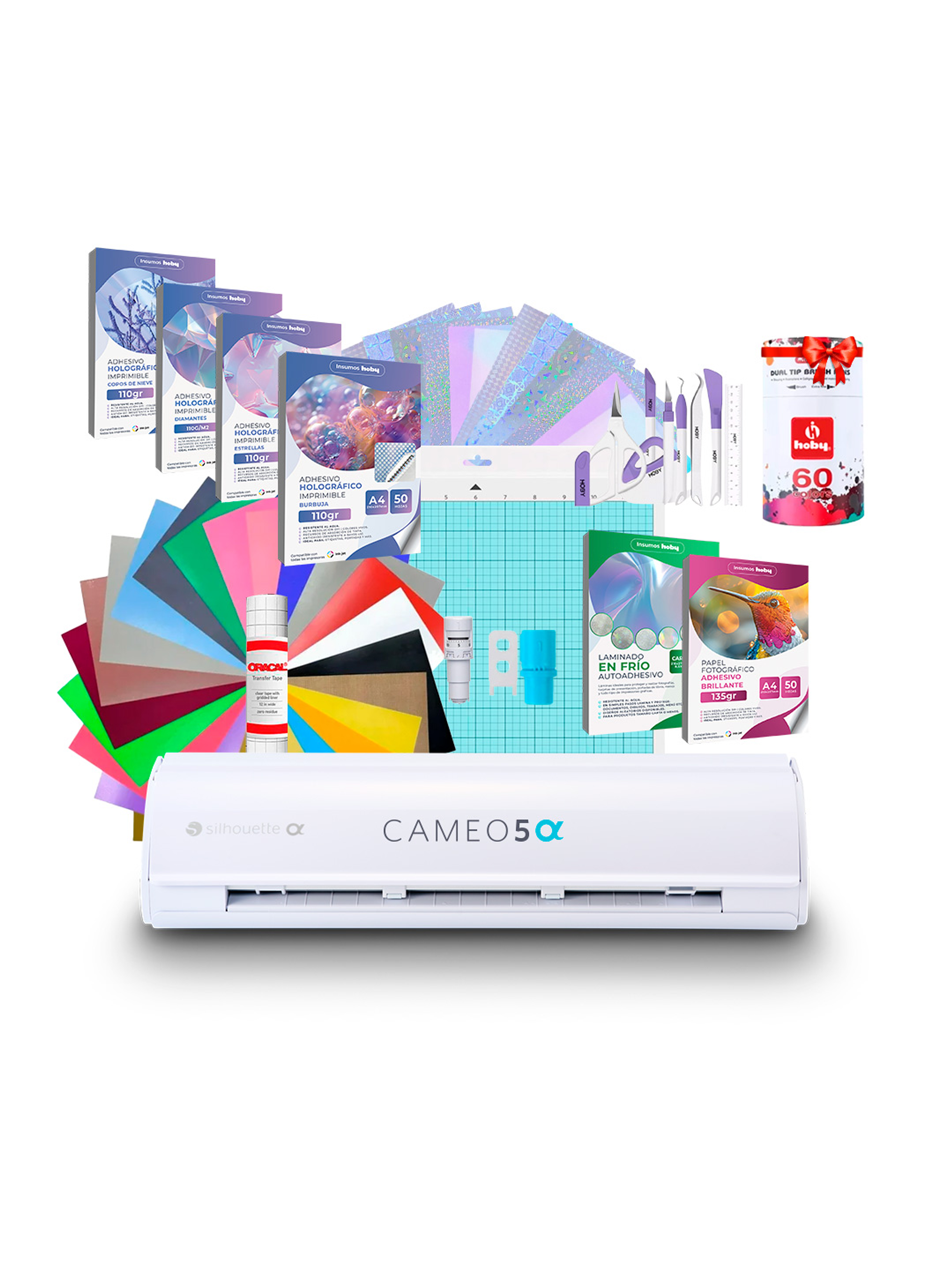 Kit Silhouette Cameo 5 Alfa + Set De Papeles Holográficos AB11 / Despacho a partir del 2 de diciembre 1