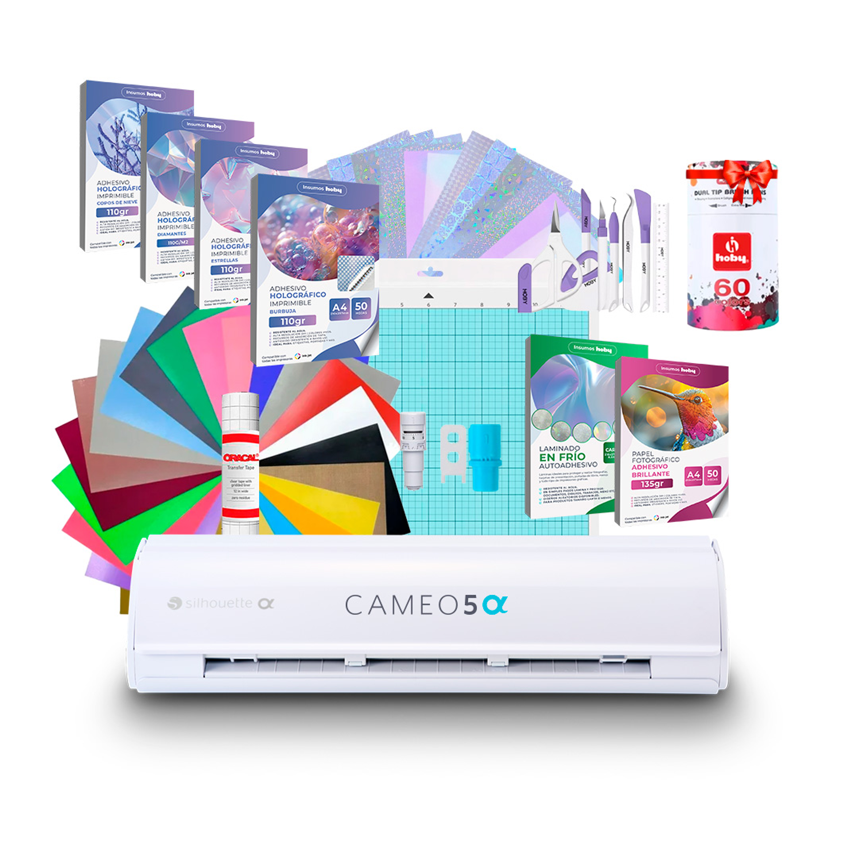 Kit Silhouette Cameo 5 Alfa + Set De Papeles Holográficos AB11 / Despacho a partir del 2 de diciembre 1