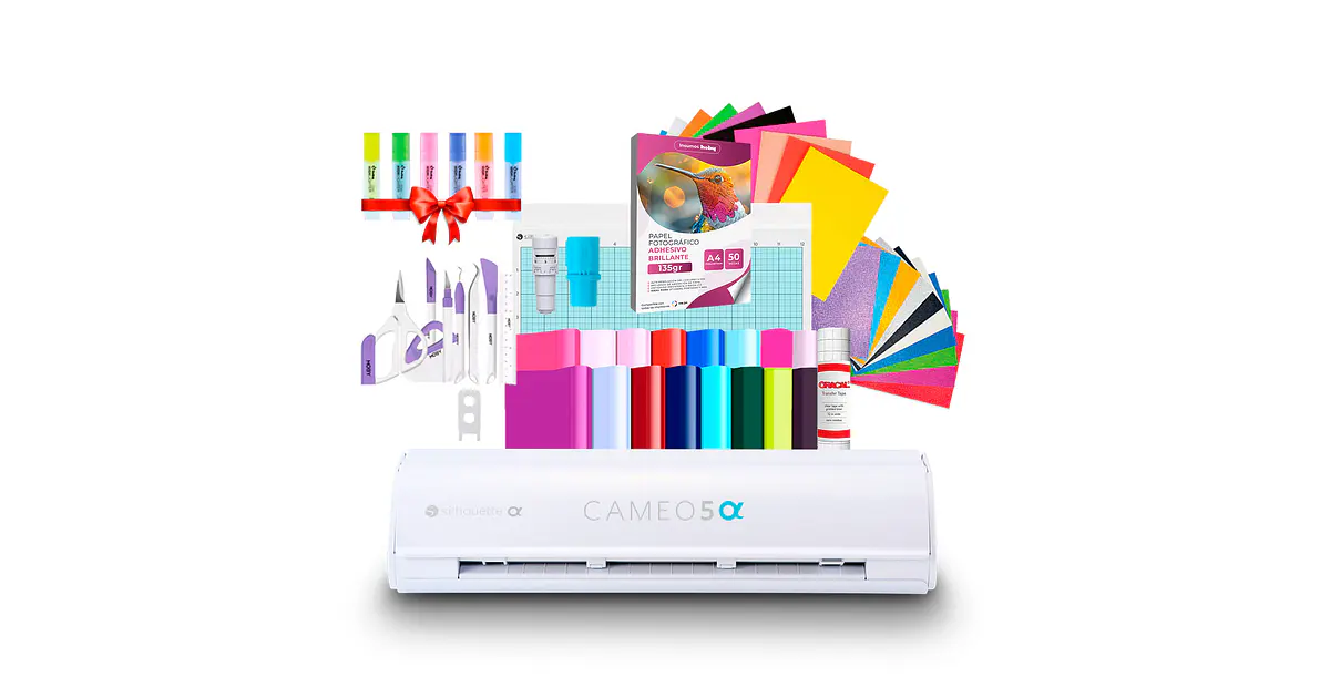 Plotter de corte Silhouette Cameo 5 Alfa Kit Inicial - AB01