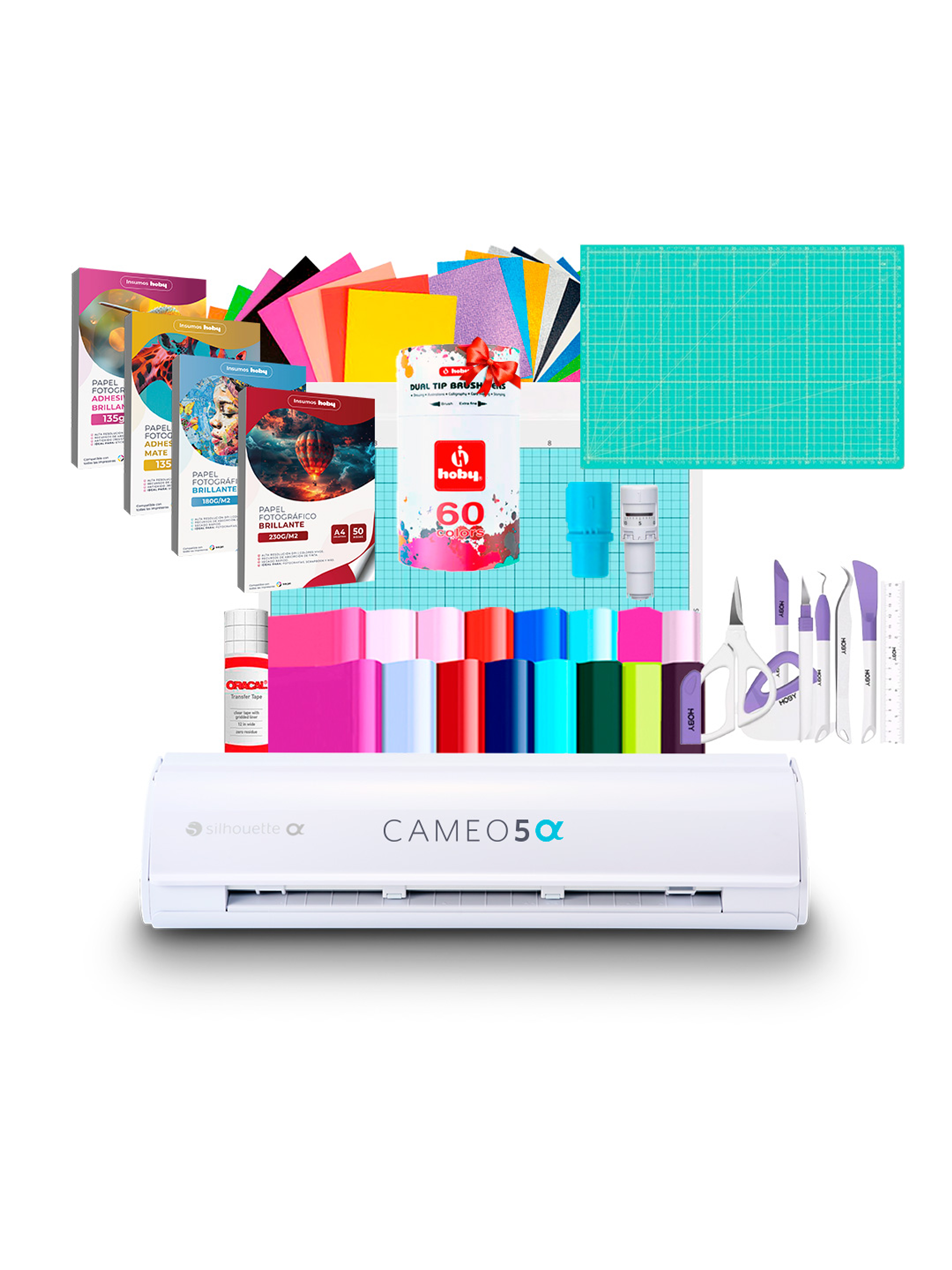 Kit Silhouette Cameo 5 Alfa + Set De Papeles AB02 / Despacho a partir del 2 de diciembre 1