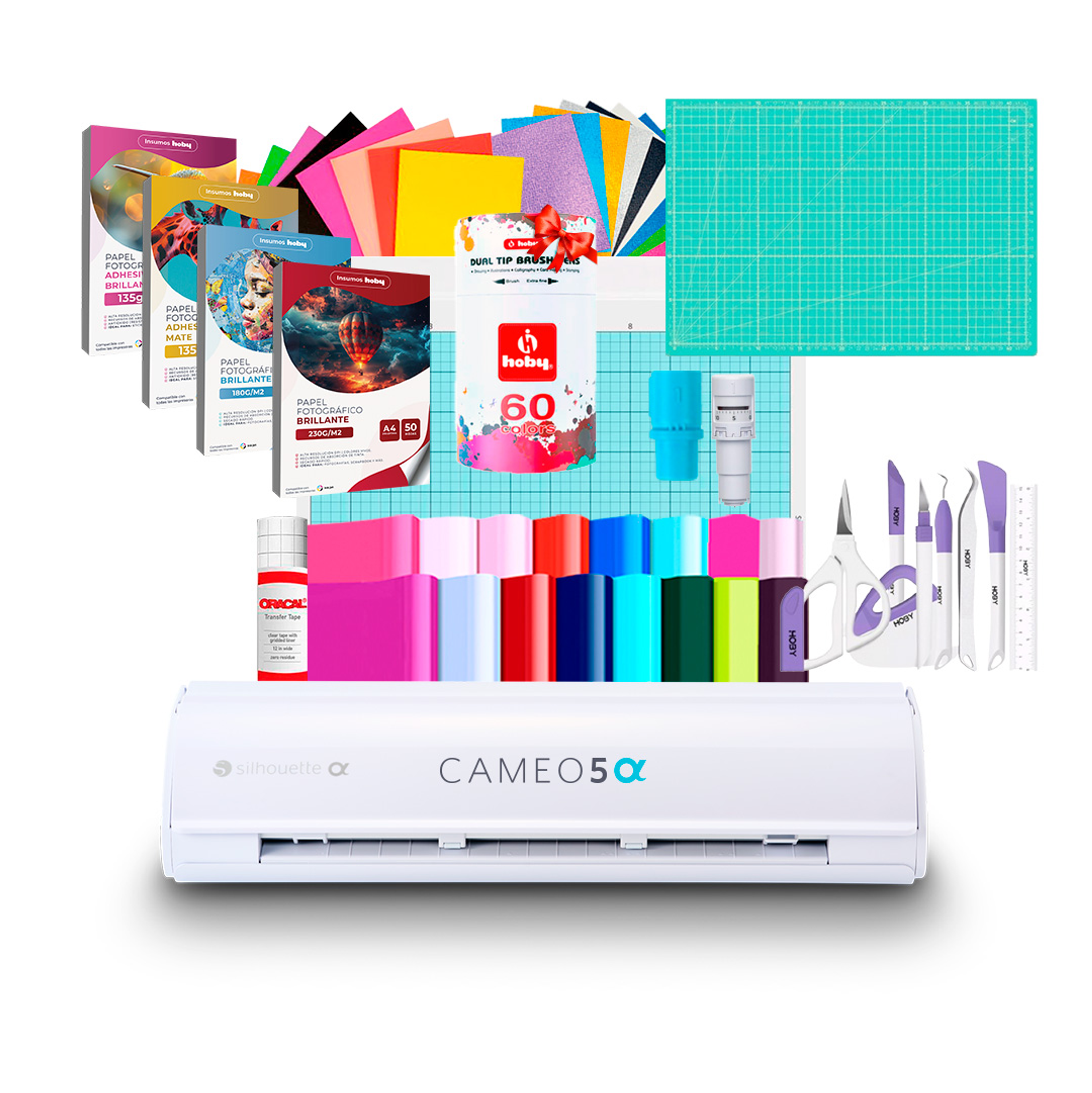 Kit Silhouette Cameo 5 Alfa + Set De Papeles AB02 / Despacho a partir del 2 de diciembre 1