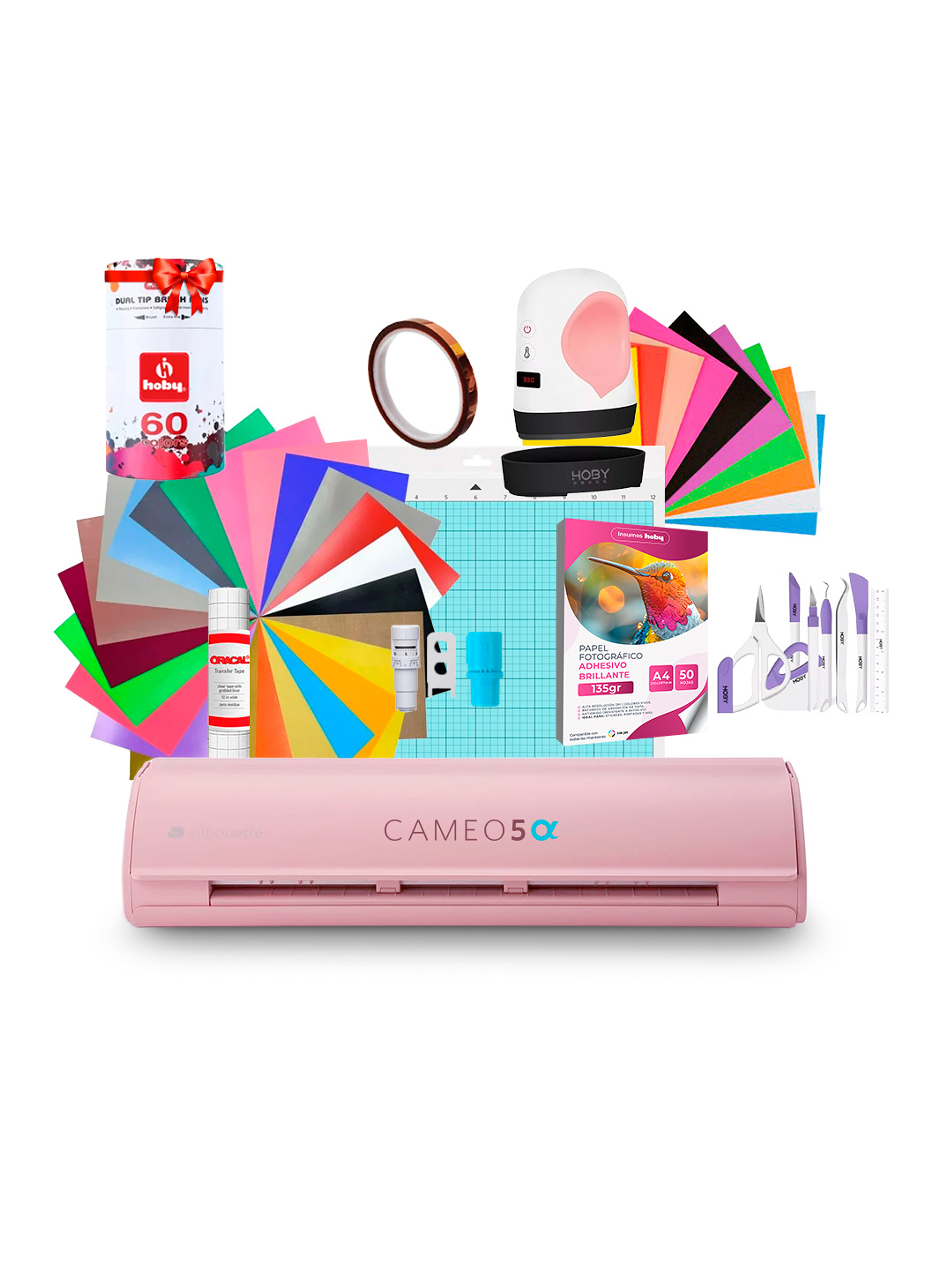 Kit Silhouette Cameo 5 Alfa + Mini Estampadora Hobypress AR04 / Despacho a partir del 2 de diciembre 1