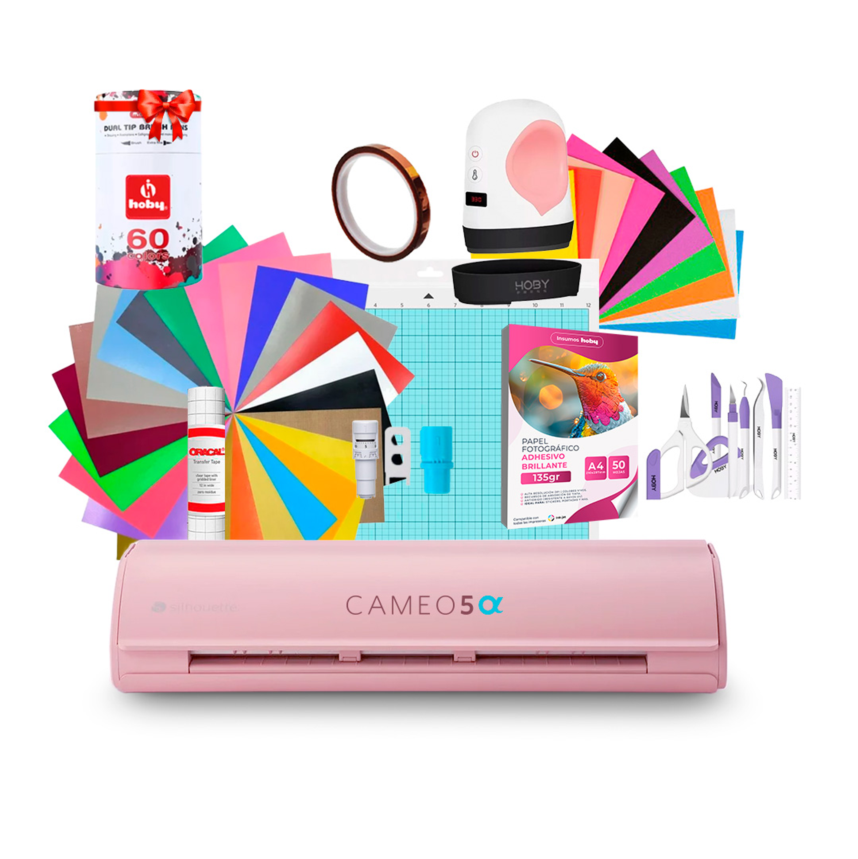 Kit Silhouette Cameo 5 Alfa + Mini Estampadora Hobypress AR04 / Despacho a partir del 2 de diciembre 1