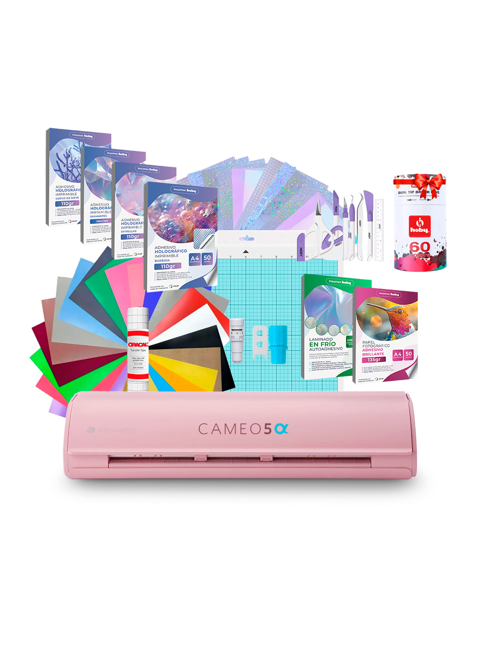 Kit Silhouette Cameo 5 Alfa + Set De Papeles Holográficos AR11 / Despacho a partir del 2 de diciembre 1
