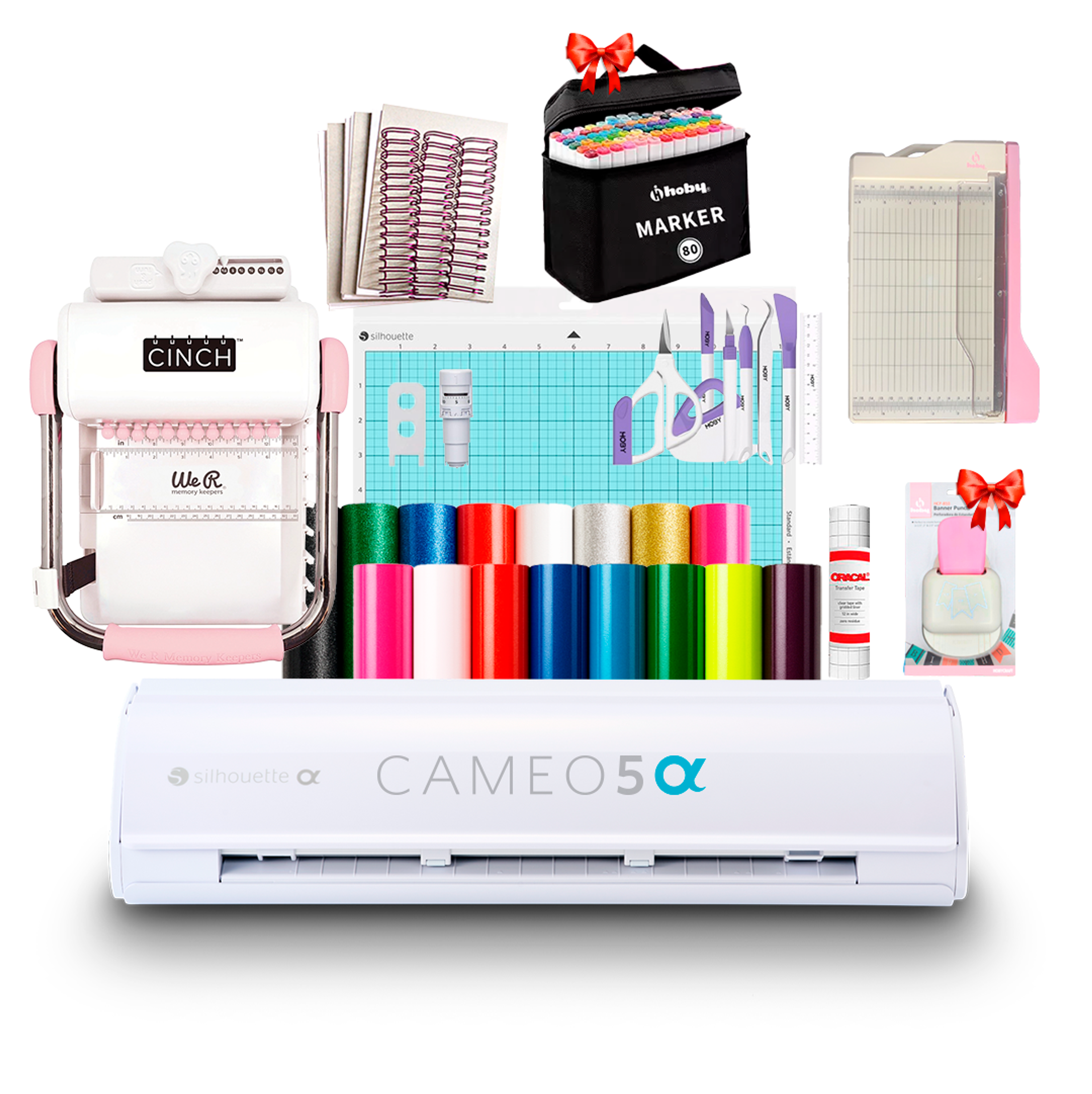 Kit Silhouette Cameo 5 Vinilos + Kit Cinch Cuadrada Z81 1