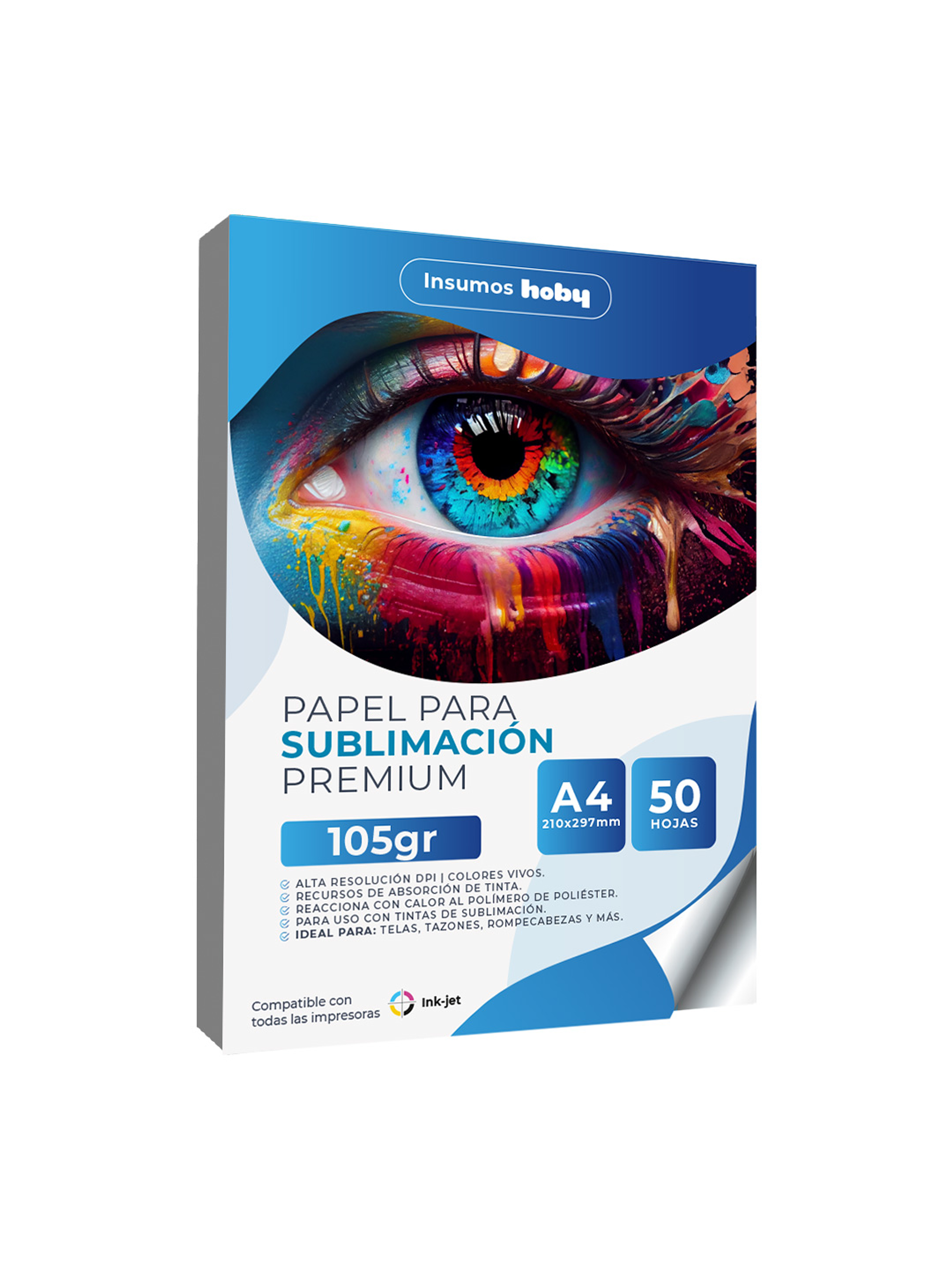 Papel de sublimación Hoby Premium - 50 hojas 1