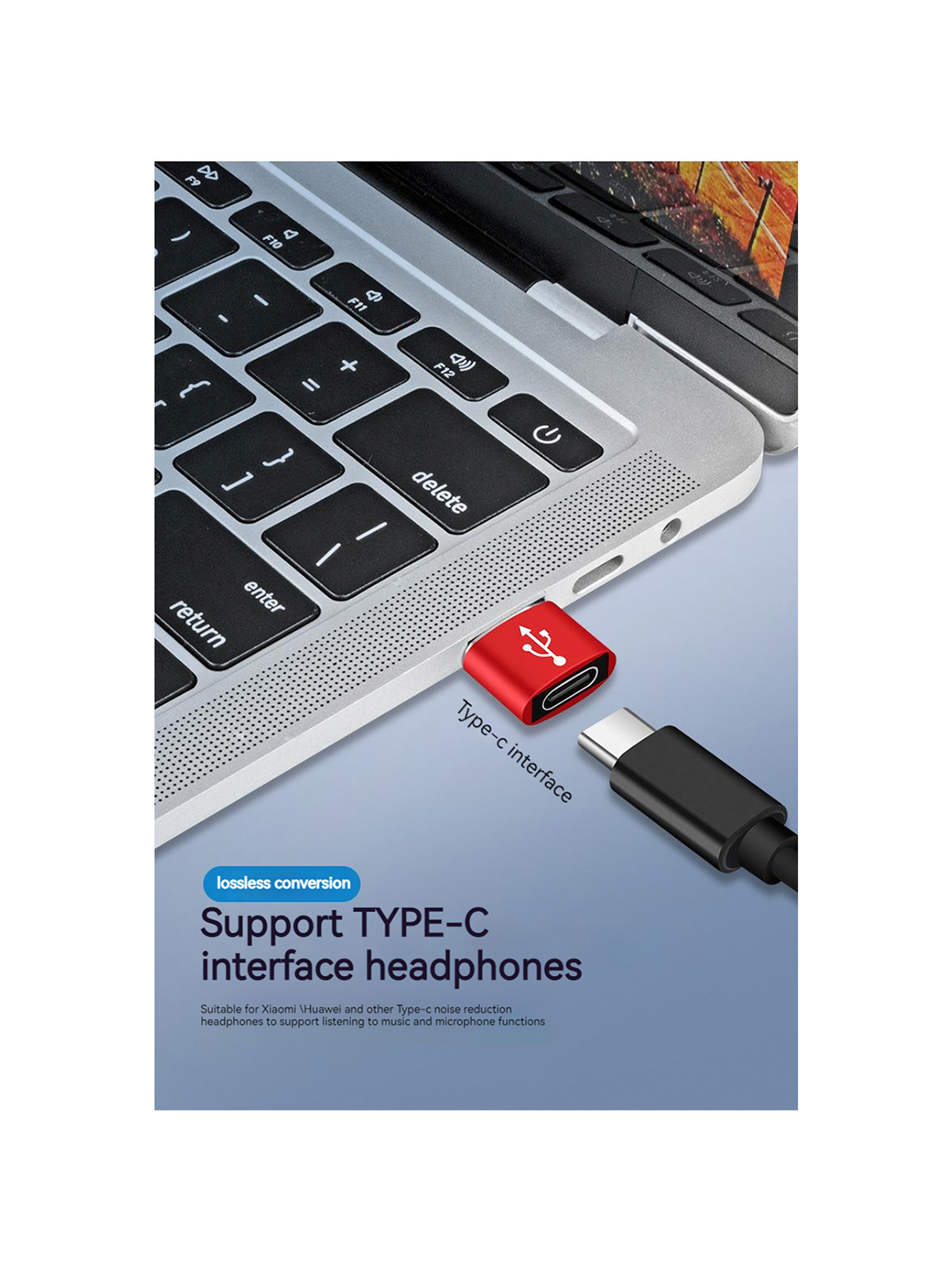 Mini Adaptador Tipo C Hembra A Usb Macho 3.0 6