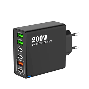 Cargador Múltiple 200w Compatible Con Iphone Android Usb-c