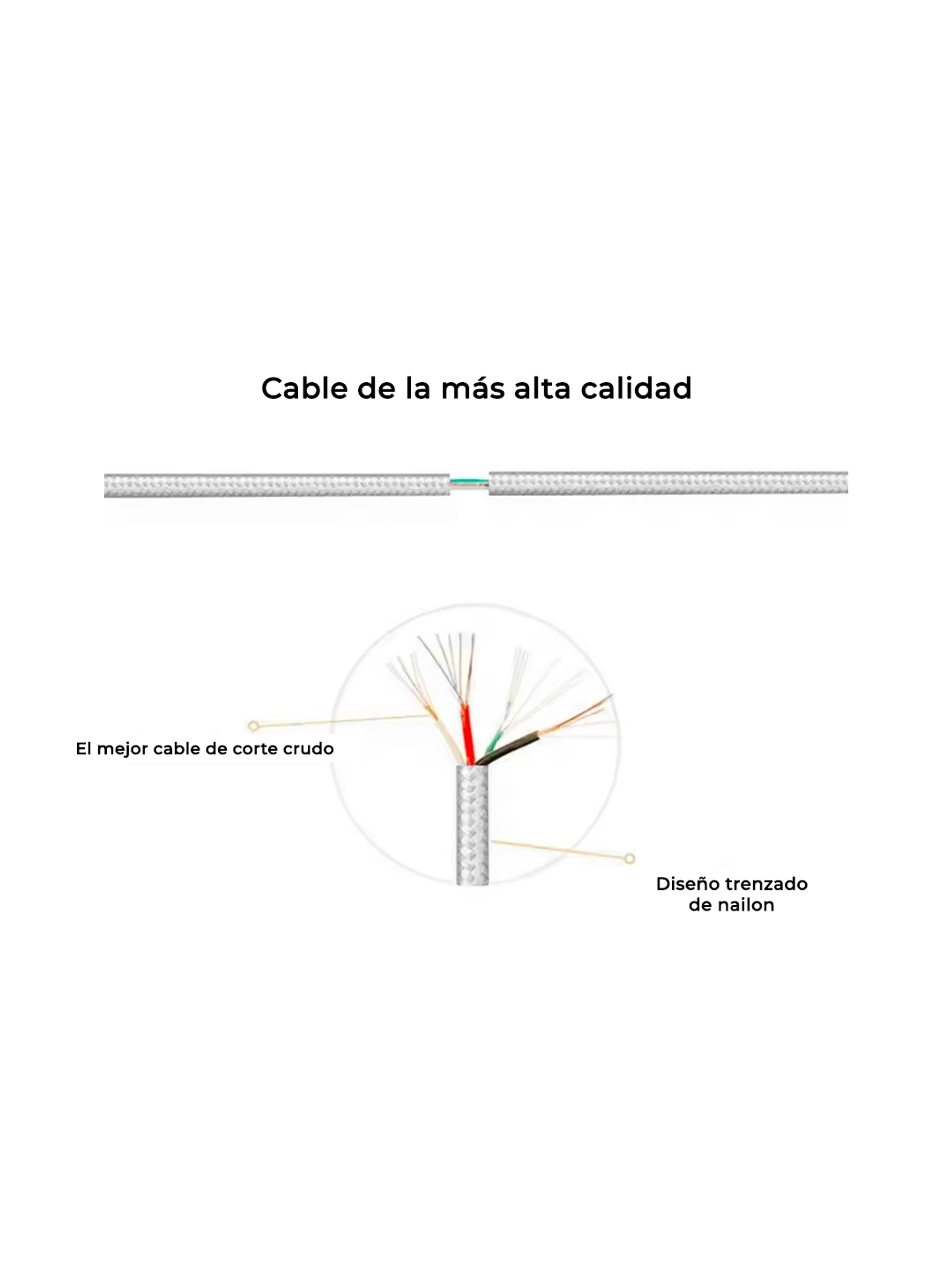 Cable Trenzado Reforzado Usb A Micro Usb 1 Metro 100w 5