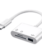 Adaptador Lector Sd Multifunción Tipo C Usb Transfer 3 En 1 - Miniatura 2