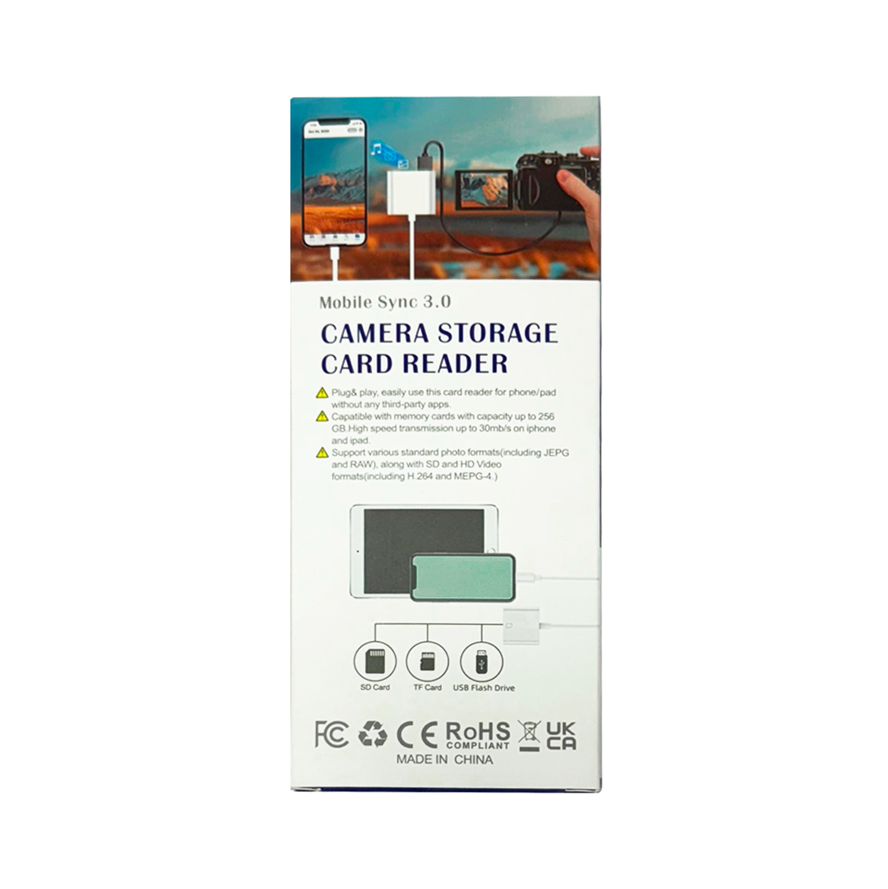 Adaptador Lector Sd Multifunción Tipo C Usb Transfer 3 En 1 5