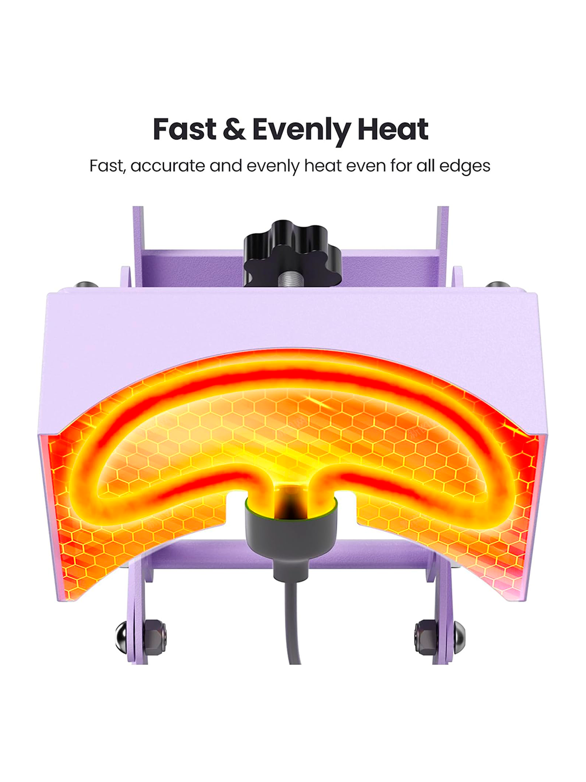 Máquina Estampadora De Jockeys Gorros Prensa De Calor Rosada / Morada 3