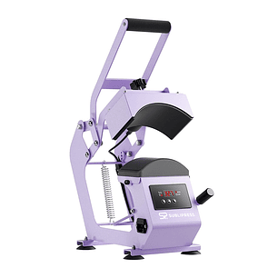 Máquina Estampadora De Jockeys Gorros Prensa De Calor Morada