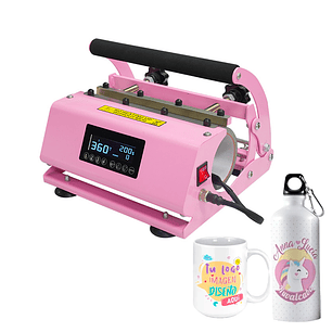 Estampadora de tazones Doble Sublipress ideal para botellas, mugs, tazones