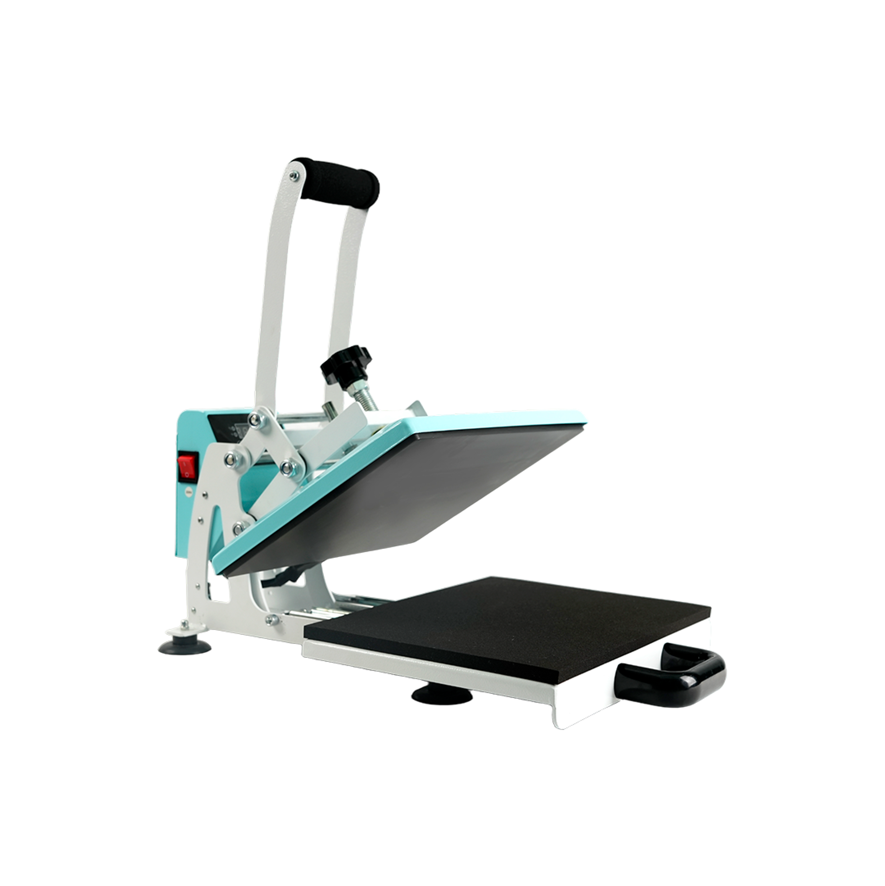 Plancha Estampadora Sublimadora Sublipress 23 x 30 cm con Bandeja Deslizable Celeste 2