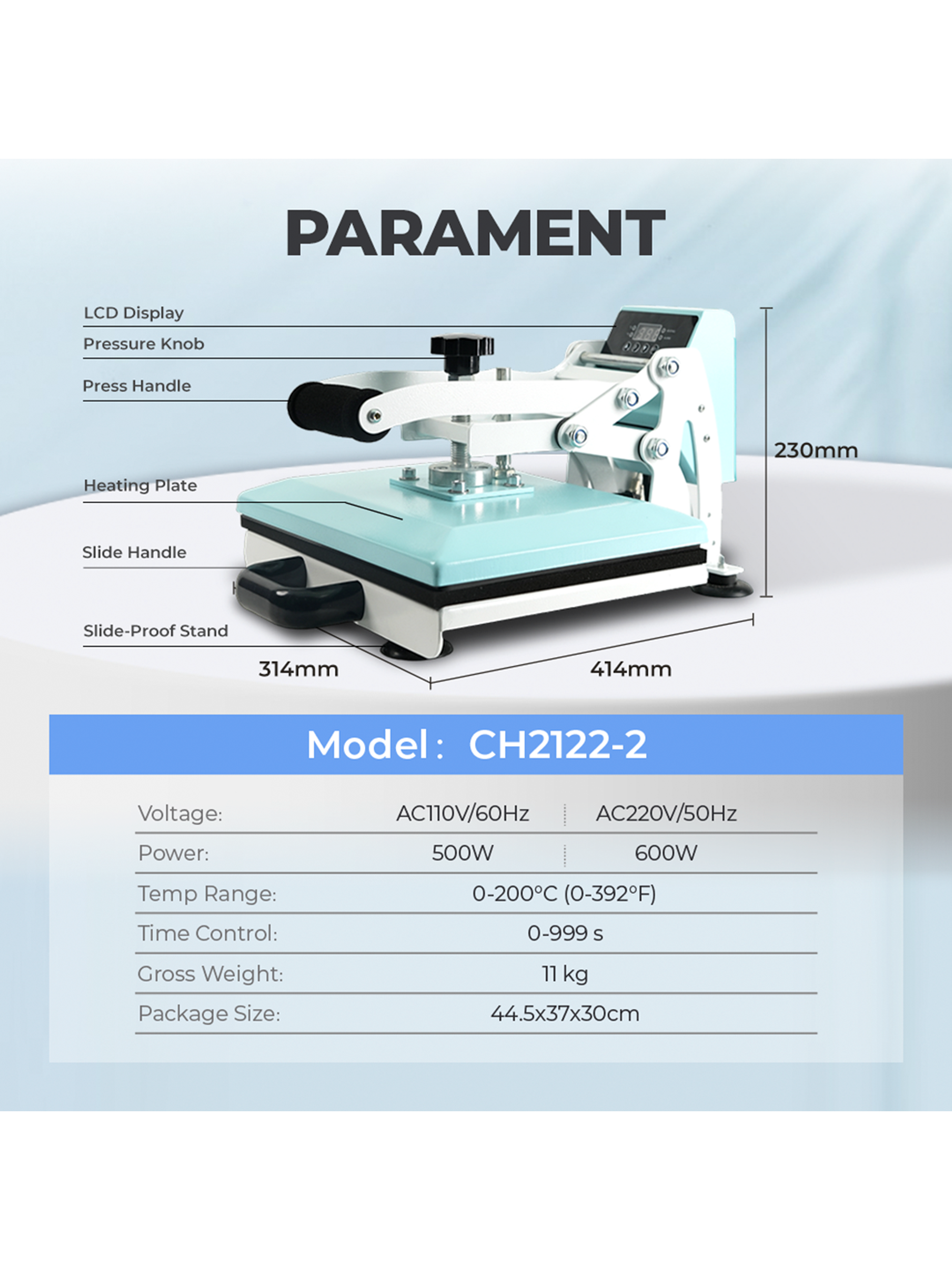 Kit Plancha Estampadora Sublimadora Sublipress 23 x 30 cm + Impresora Epson F170 Surecolor 9