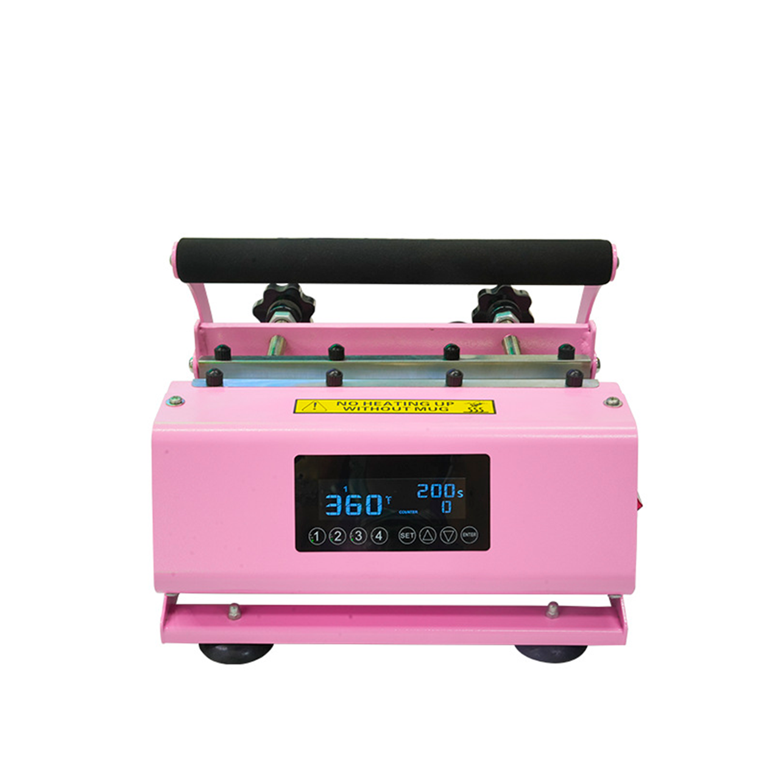 Kit Estampadora de tazones Doble Sublipress rosada + Insumos iniciales 4