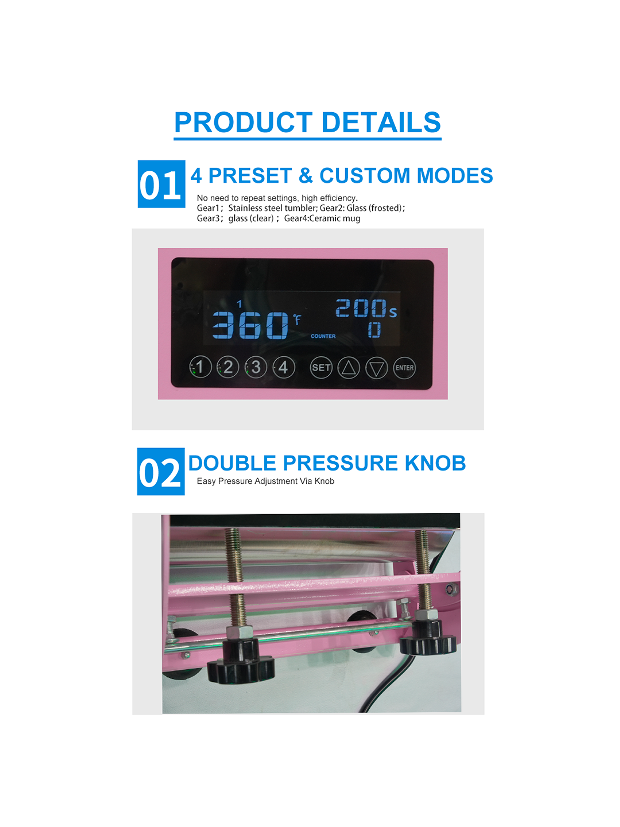 Kit Estampadora de tazones Doble Sublipress rosada + Impresora Epson L1250 5