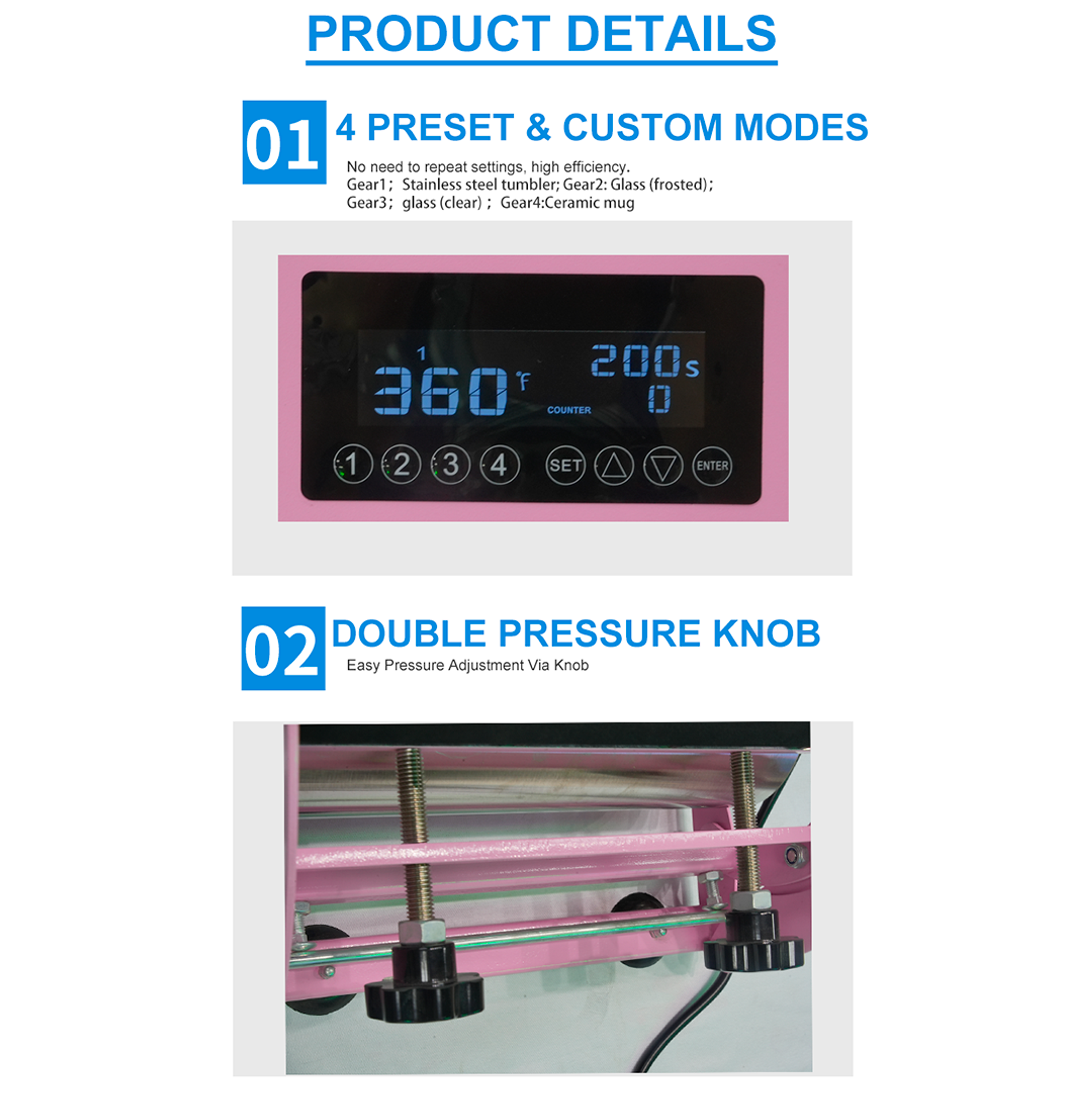 Kit Estampadora de tazones Doble Sublipress rosada + Impresora Epson L1250 5