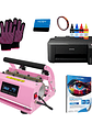 Kit Estampadora de tazones Doble Sublipress rosada + Impresora Epson L1250 - Miniatura 1