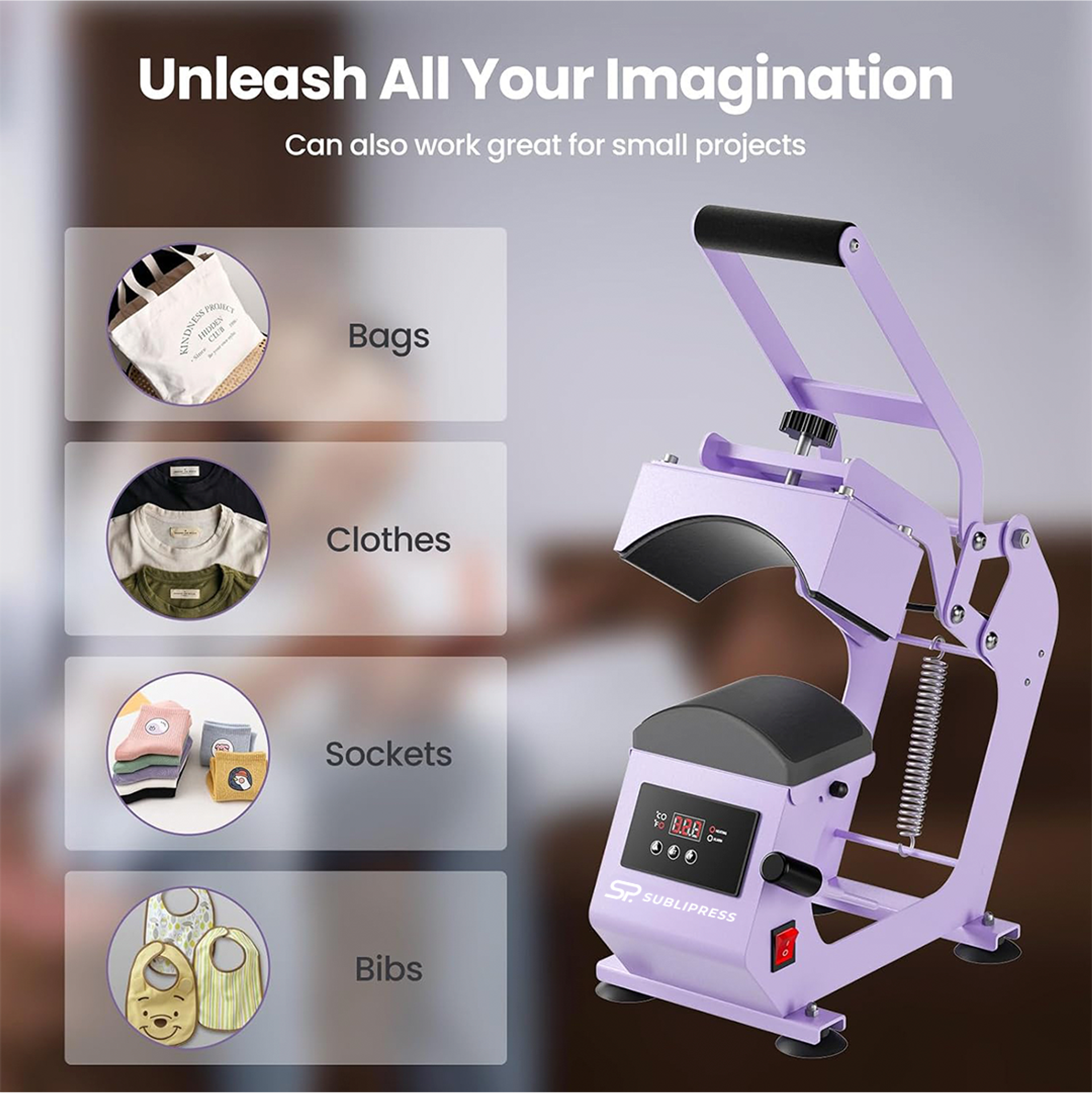 Máquina Estampadora De Jockeys Gorros Prensa De Calor Rosada 6