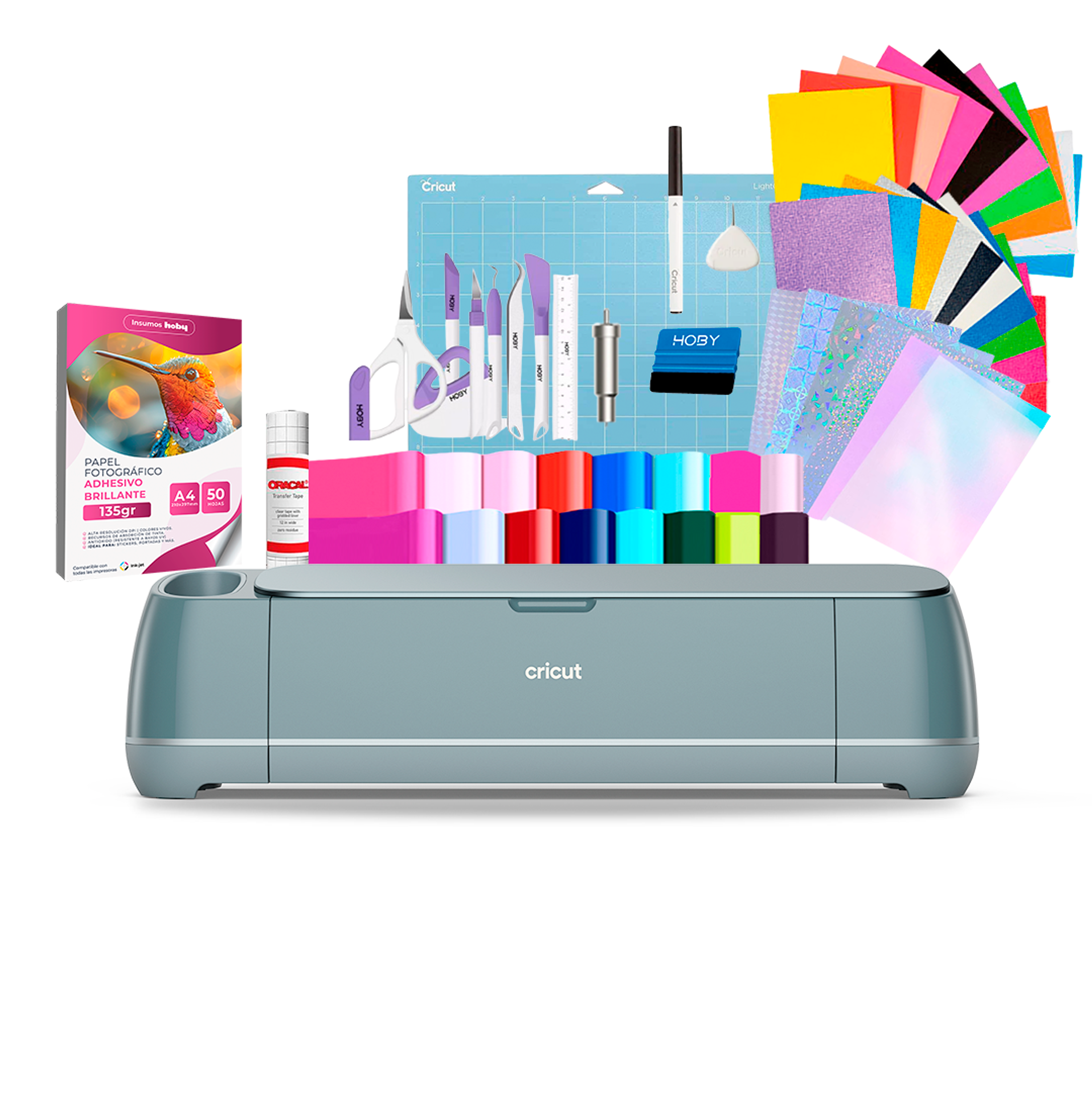 Kit Plotter De Corte Cricut Maker 4 + Insumos y herramientas Cr33 1