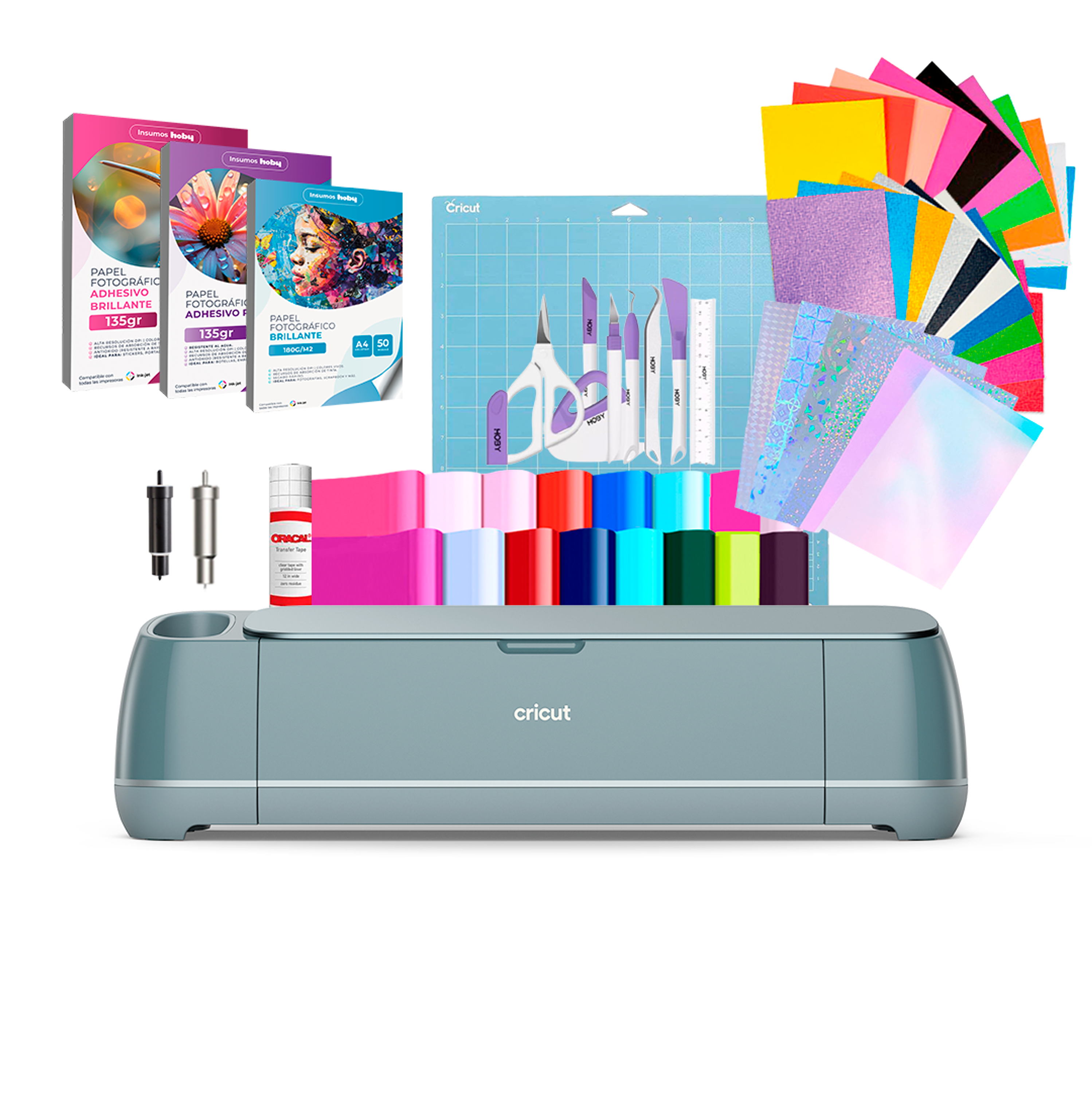 Kit Plotter Cricut Maker 4 + Cuchillas + Insumos Cr34 1