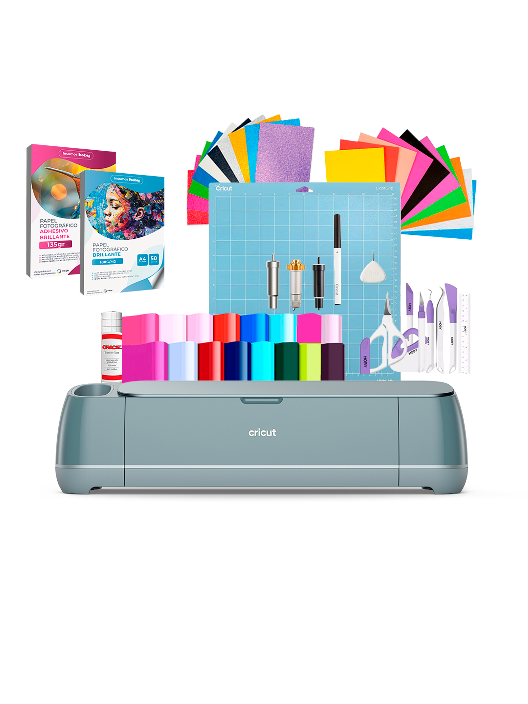 Kit Cricut Maker 4 + Cuchillas + Tapete + Insumos Cr35 1