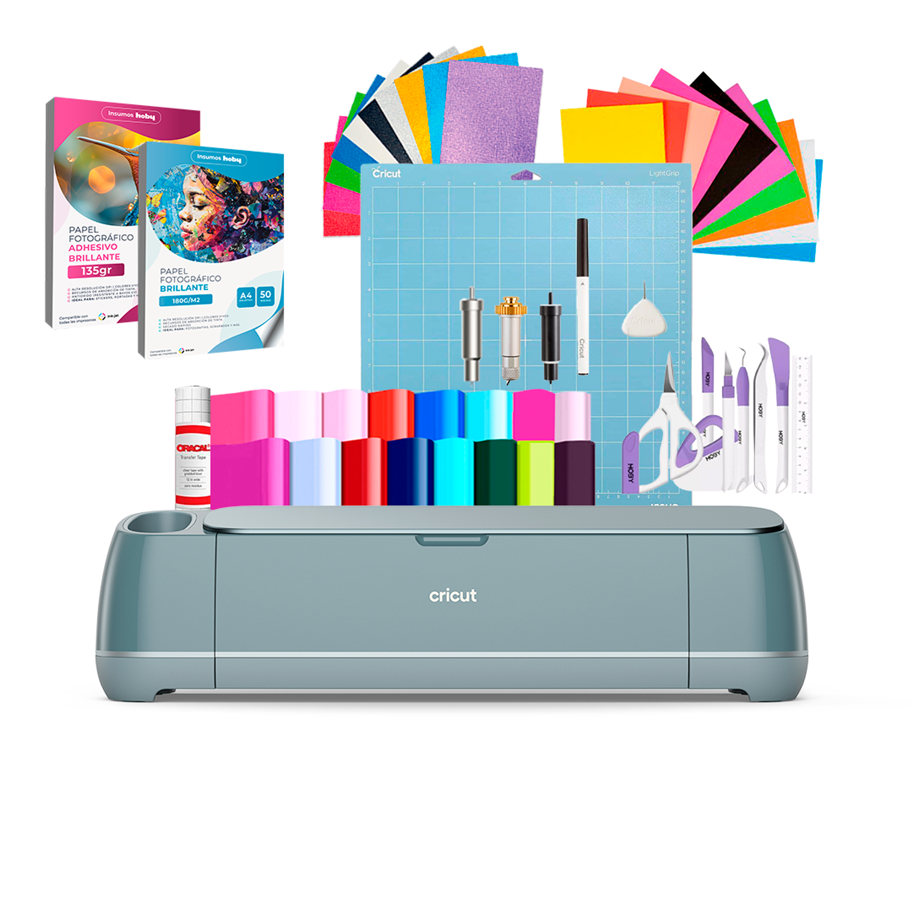 Kit Cricut Maker 4 + Cuchillas + Tapete + Insumos Cr35 1