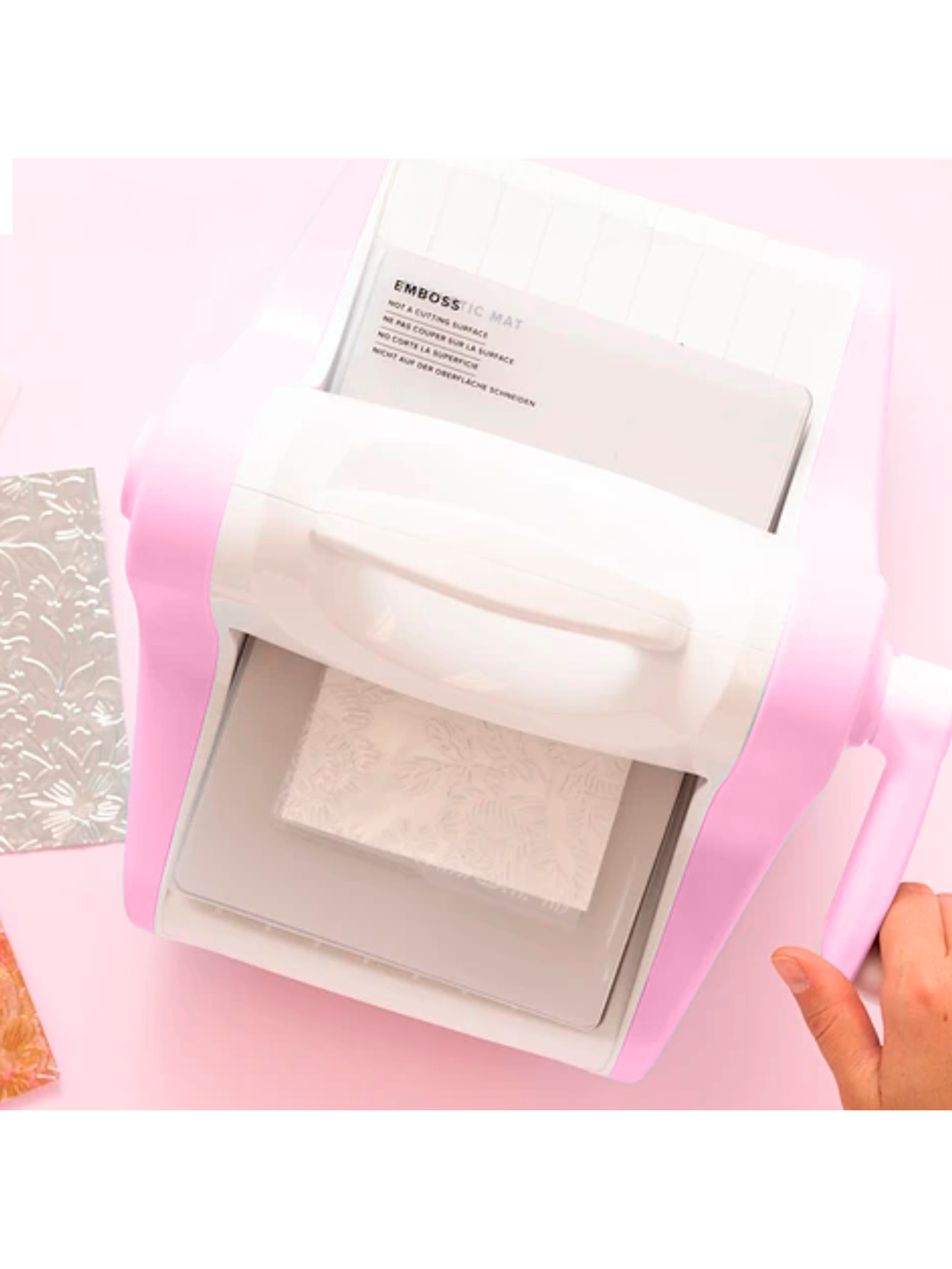 Troqueladora y texturizadora manual A5 para embossing y Letterpress Hoby 6