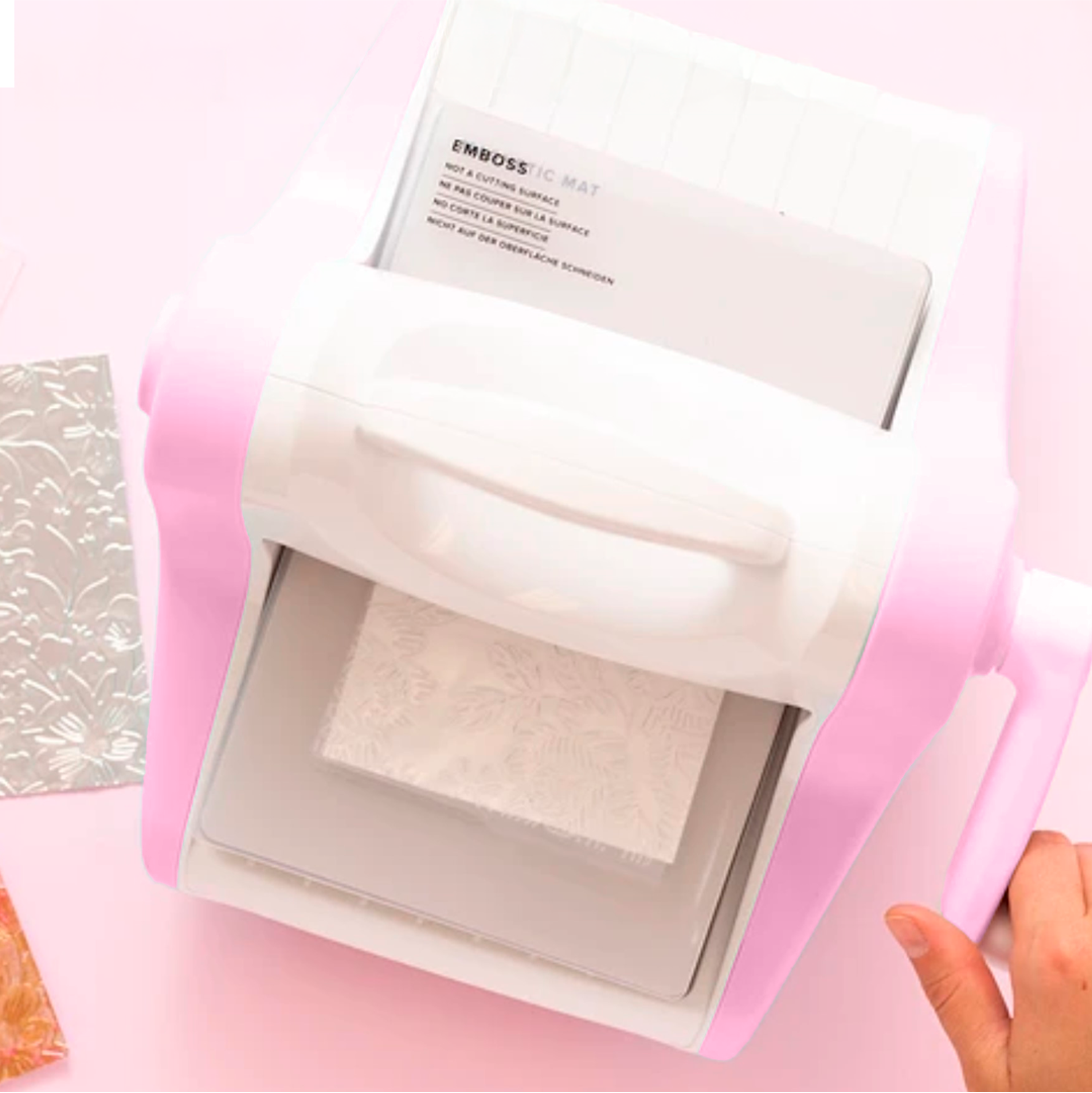 Troqueladora y texturizadora manual A5 para embossing y Letterpress Hoby 6