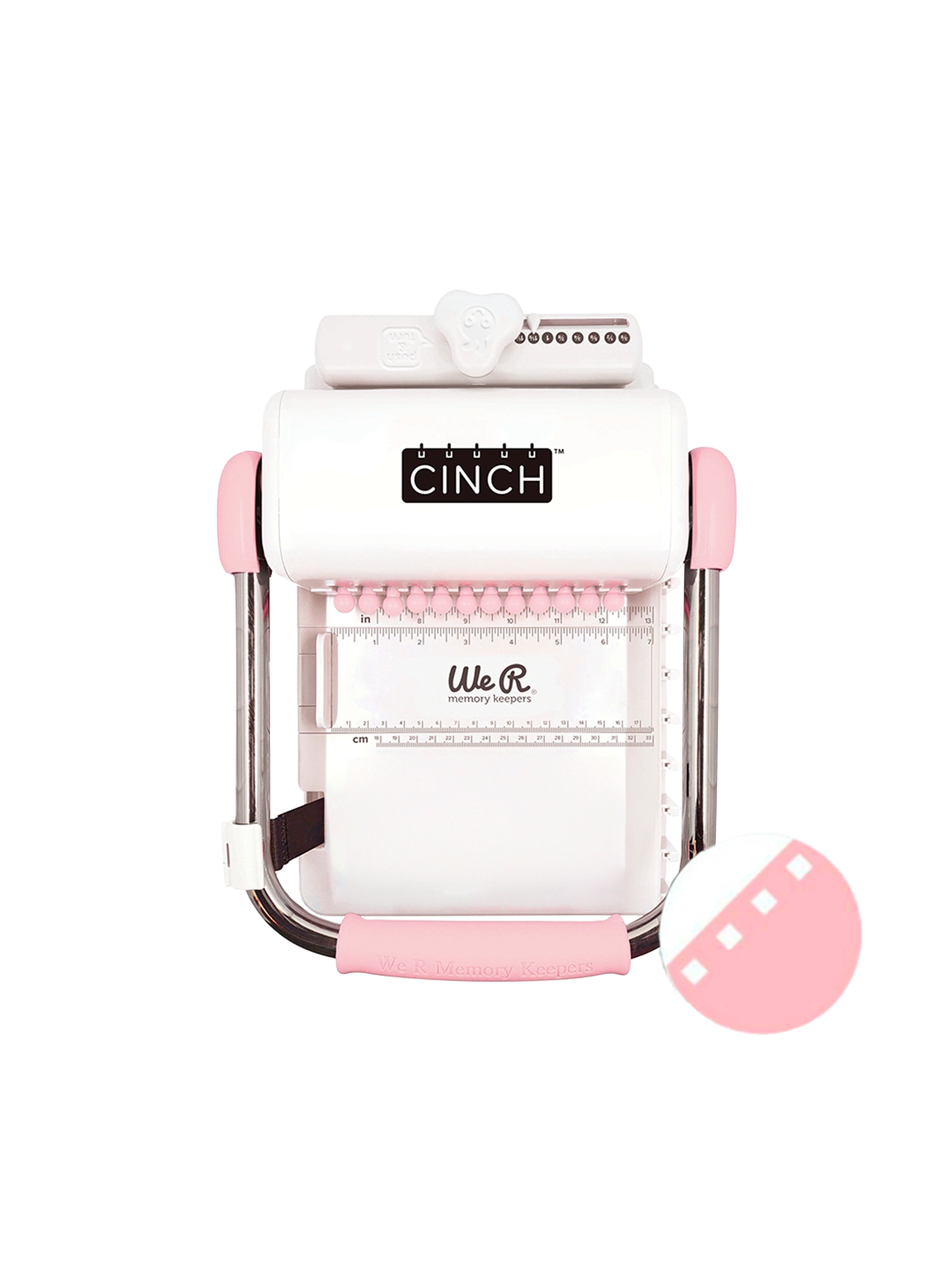 Kit De Encuadernadora Cinch rosada + Reglas E Insumos Vip 3