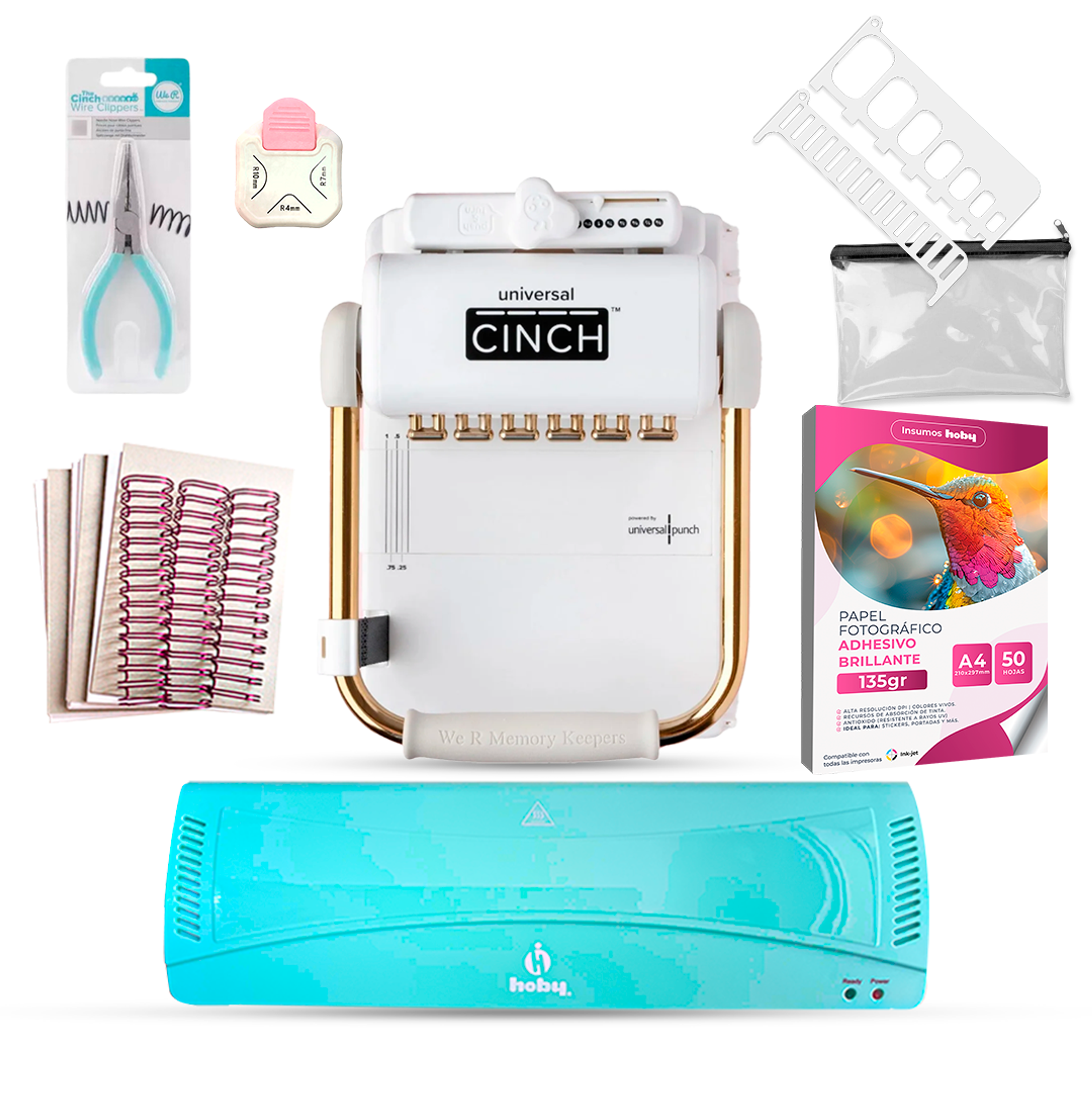 Kit Encuadernadora Universal Cinch + Regalos Uc05 1