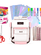 Kit Encuadernadora Cinch rosa + insumos y regalos - Miniatura 1