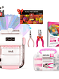 Kit Encuadernadora Cinch rosa + insumos y regalos - Miniatura 1