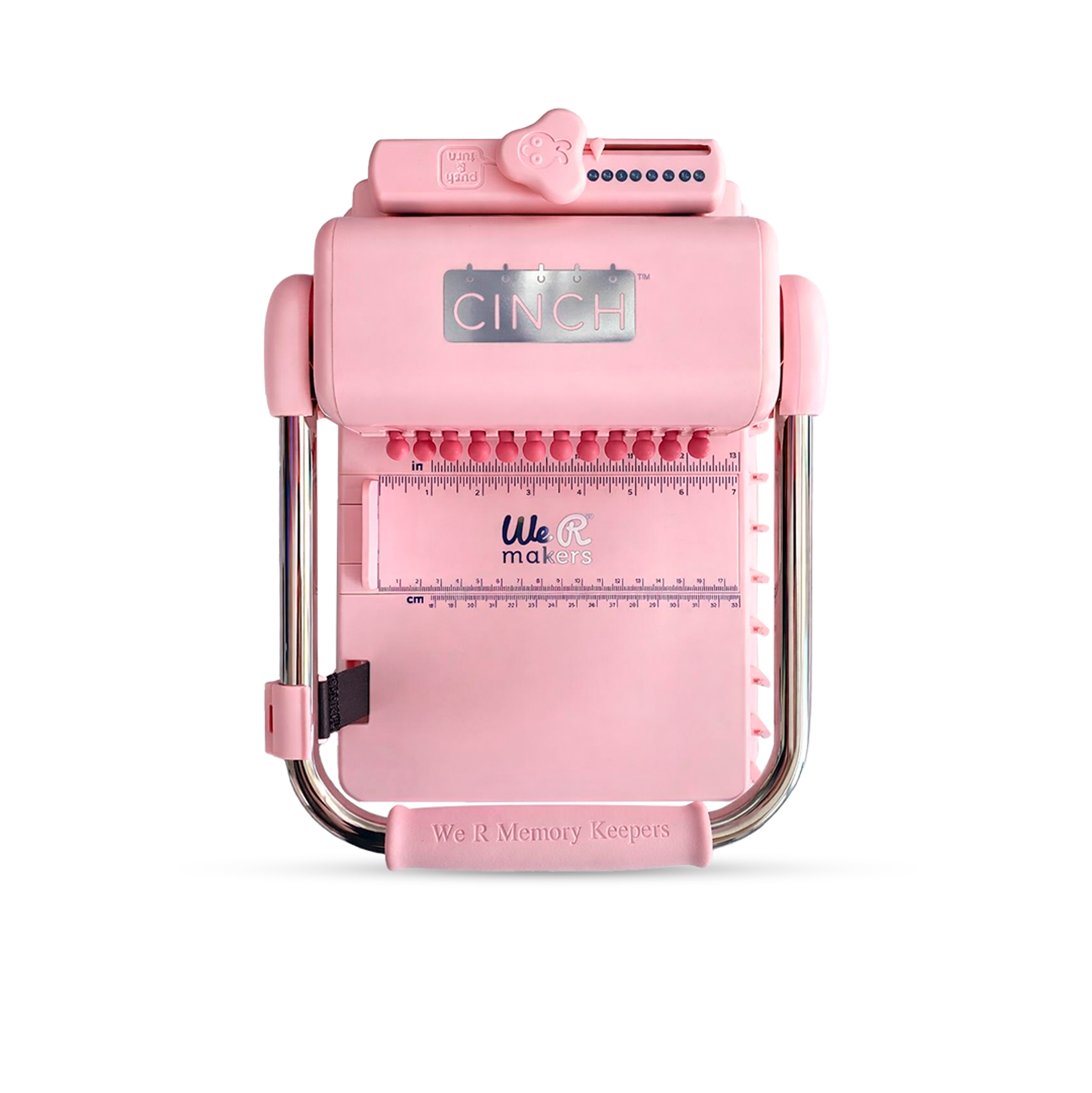 Encuadernadora Cinch Rosada Perforación Redonda We R 1